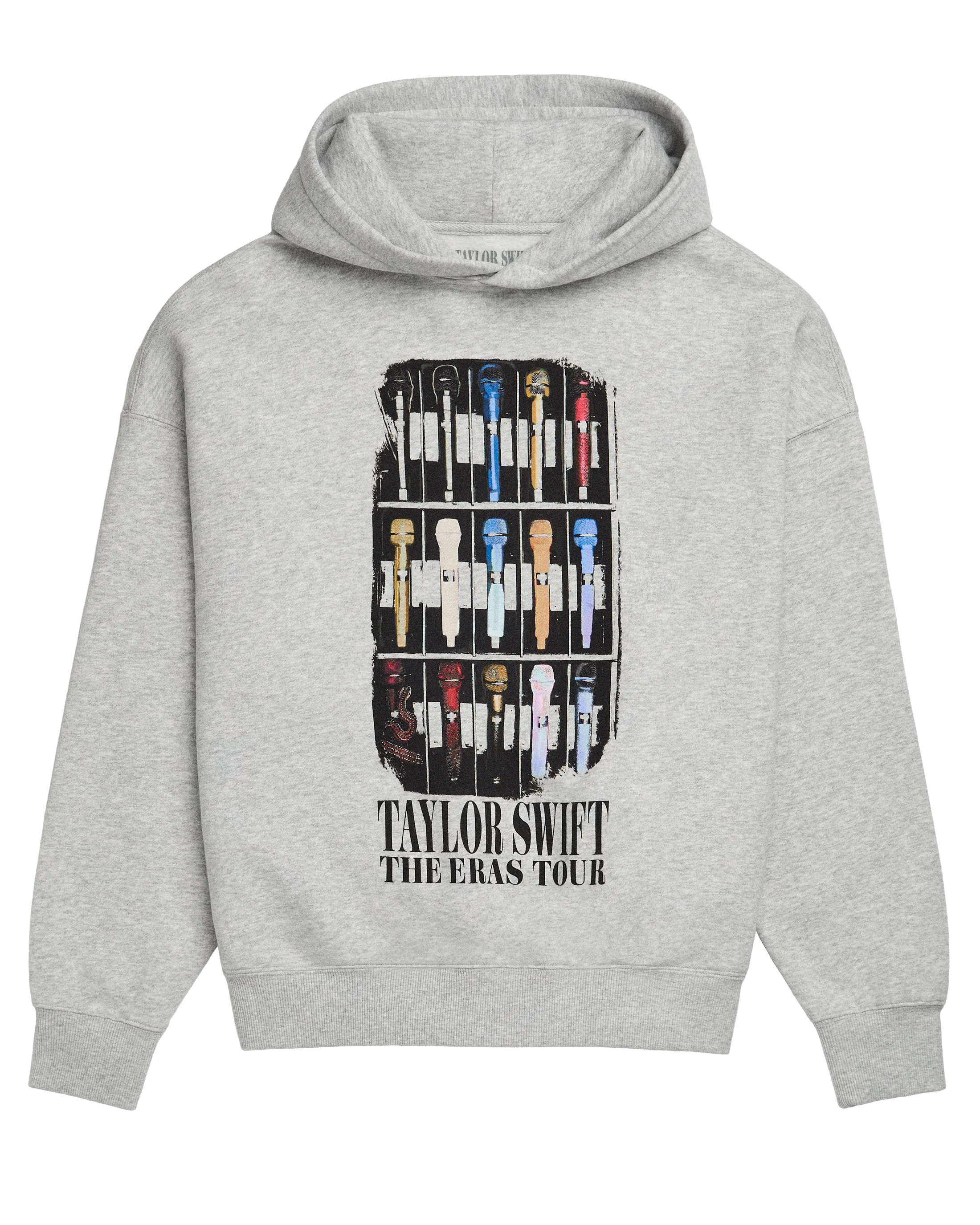 ミュージシャン Official Taylor Swift 1989TV Gray Hoodie Taylor Swift | The Eras Tour Microphone Set Hoodie – Taylor Swift