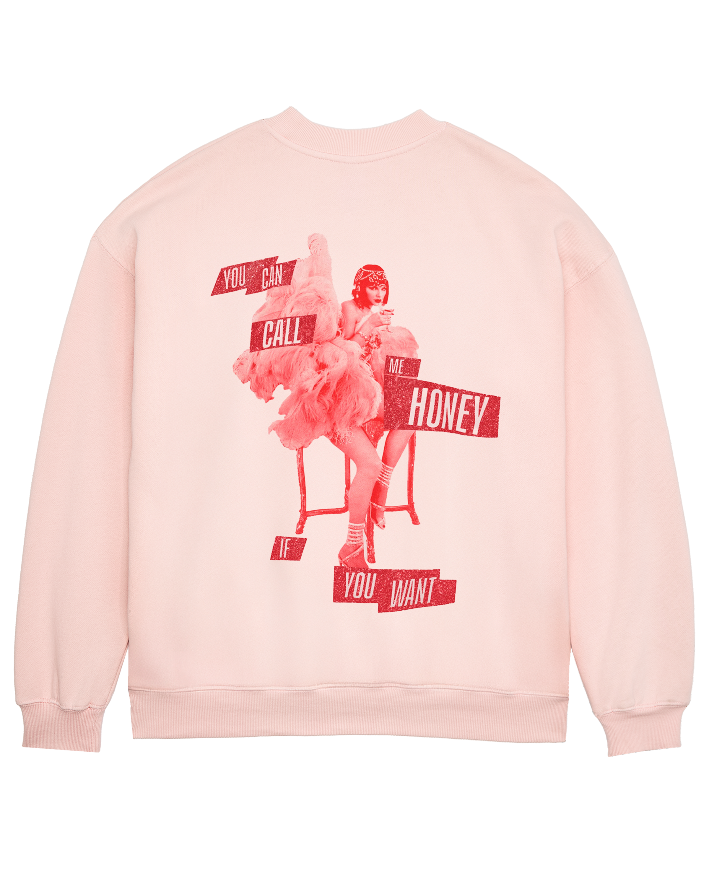 Taylor Swift - You Can Call Me Honey If You Want Pink Crewneck Sweatshirt