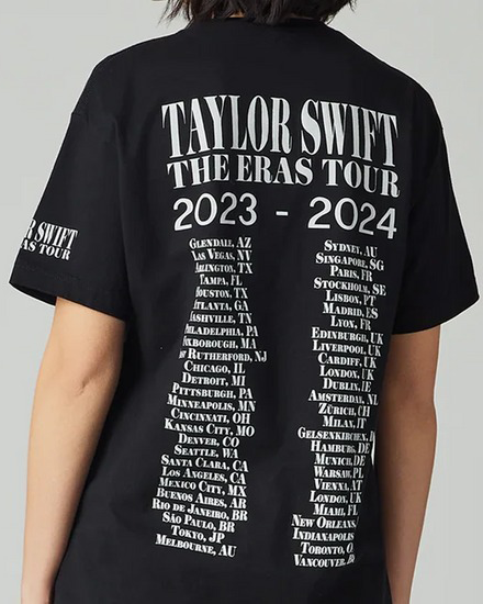 Taylor Swift - Taylor Swift | The Eras Tour Through Vancouver I Black T-Shirt