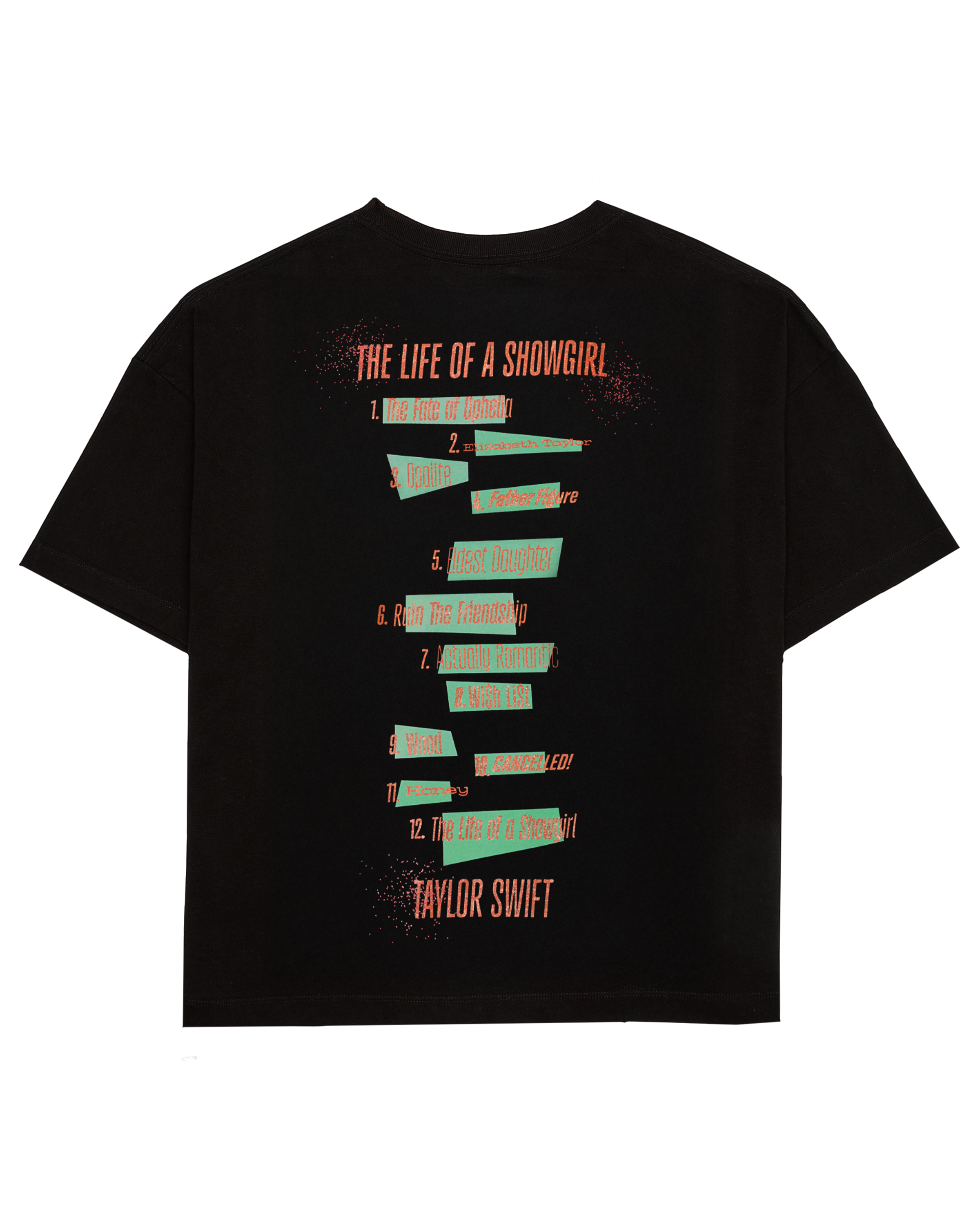 Taylor Swift - The Life of a Showgirl Album Cover T-Shirt