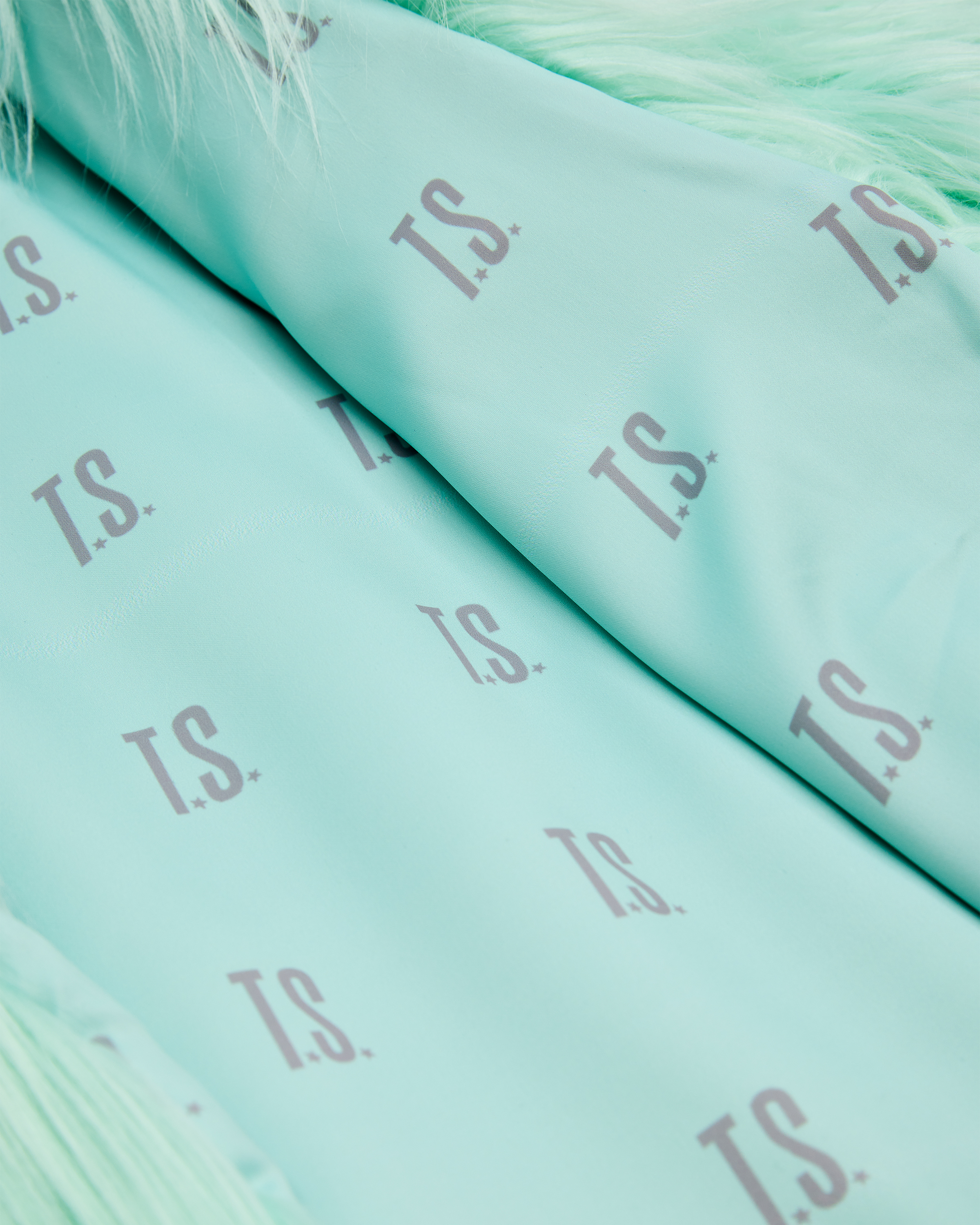 Taylor Swift - The Life of a Showgirl Mint Faux Fur Coat
