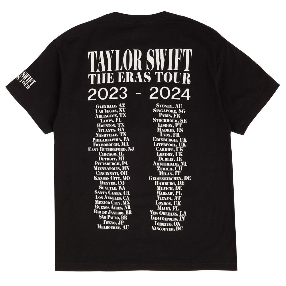 Taylor Swift - Taylor Swift | The Eras Tour Through Vancouver I Black T-Shirt