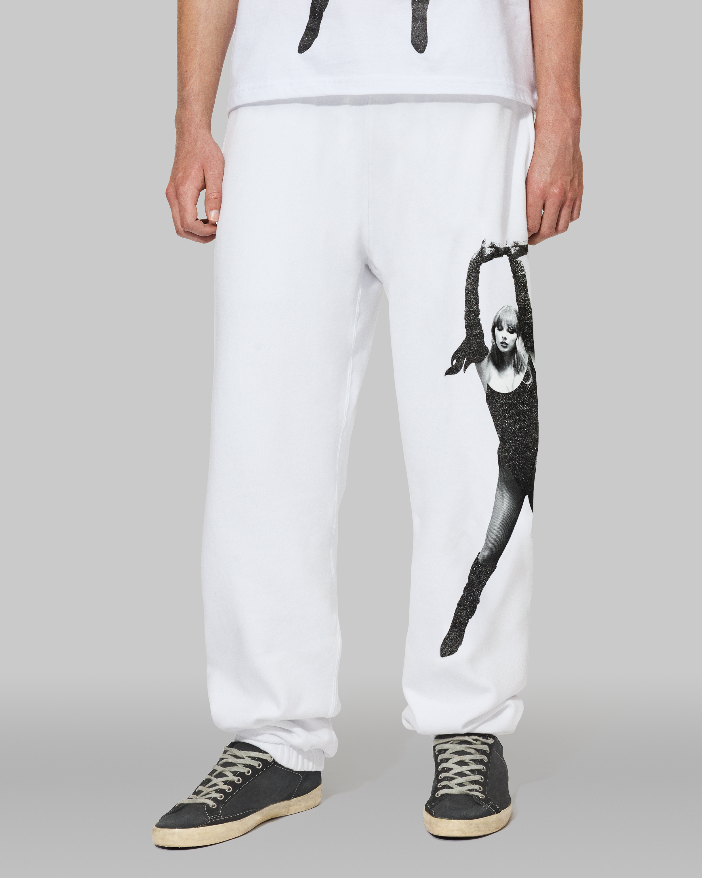 Taylor Swift - The Life of a Showgirl Shiny Bug White Sweatpants