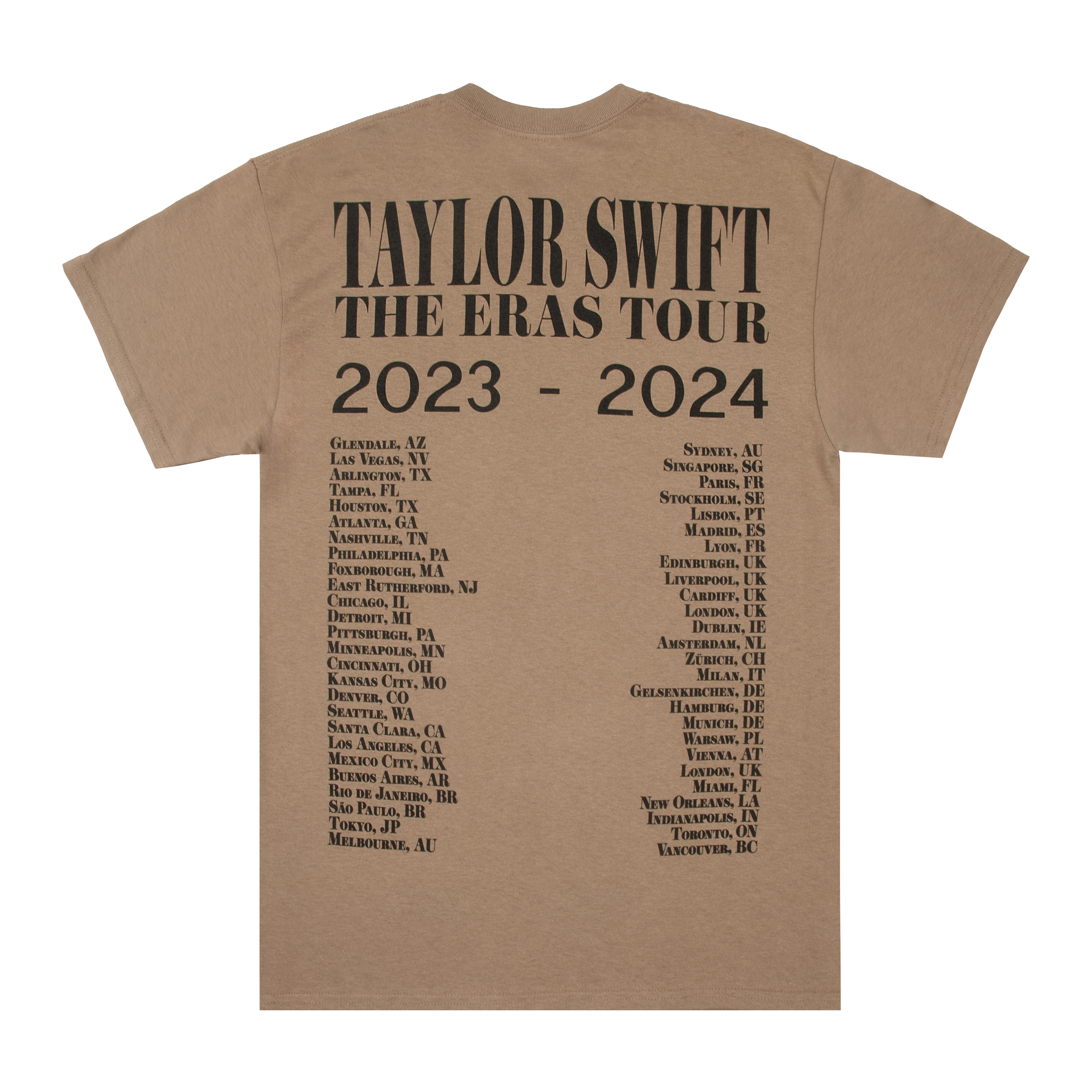 Taylor Swift - Taylor Swift The Eras Tour Taupe T-Shirt