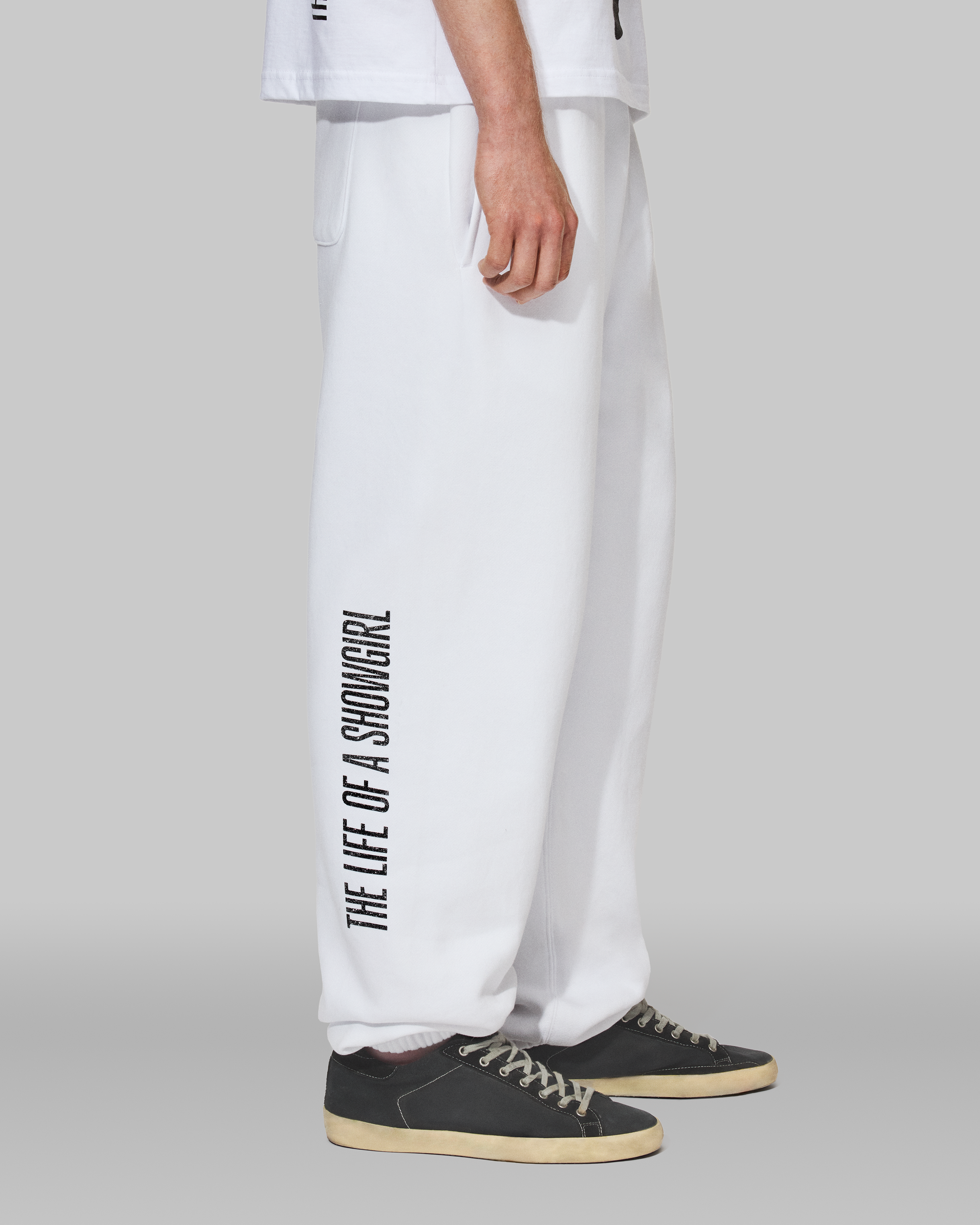 Taylor Swift - The Life of a Showgirl Shiny Bug White Sweatpants