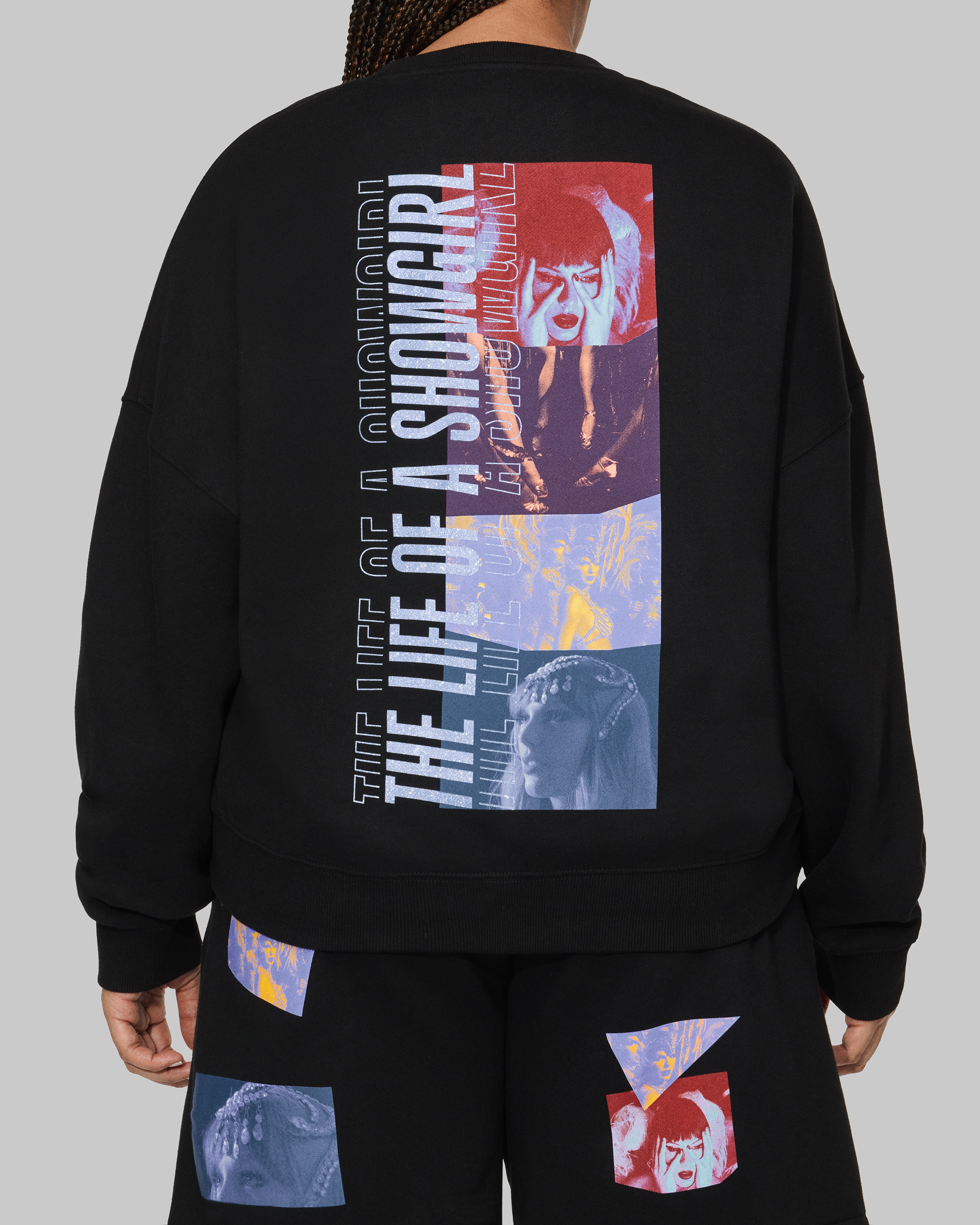 Taylor Swift - The Life of a Showgirl Film Strip Black Crewneck Sweatshirt