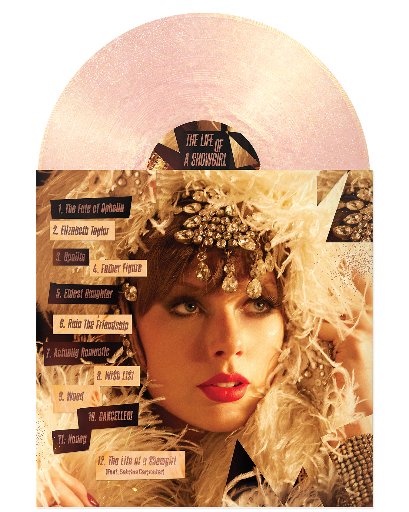Taylor Swift - The Life of a Showgirl: The Crowd is Your King Edition (Summertime Spritz Pink Shimmer Vinyl)