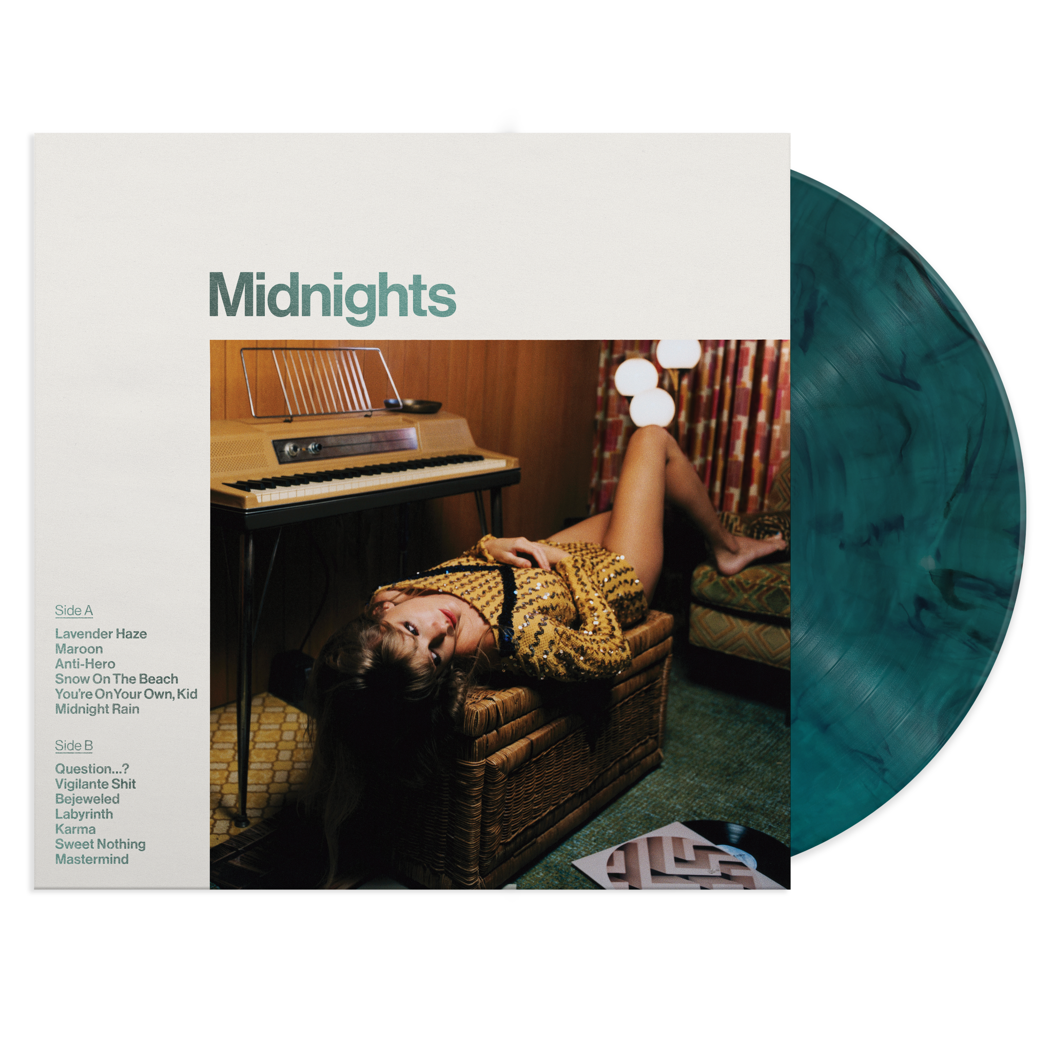 Midnights vinyl factory signed (jade green)