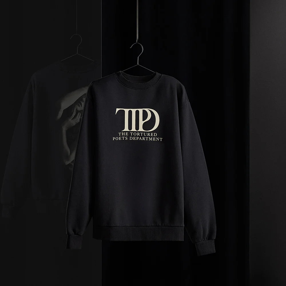 Taylor Swift - The Tortured Poets Department Black Crewneck