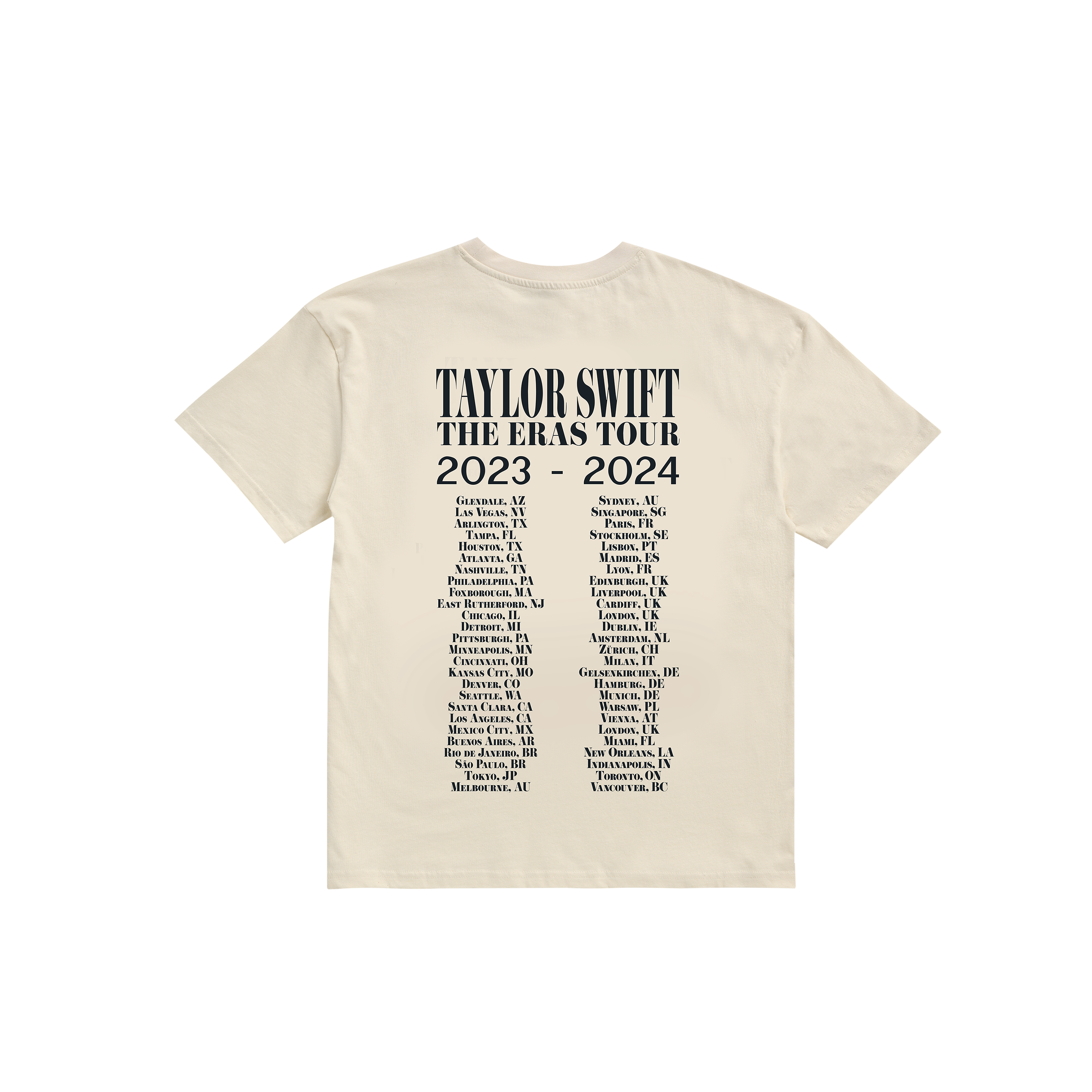 Taylor Swift - Taylor Swift The Eras Tour II Beige T-Shirt