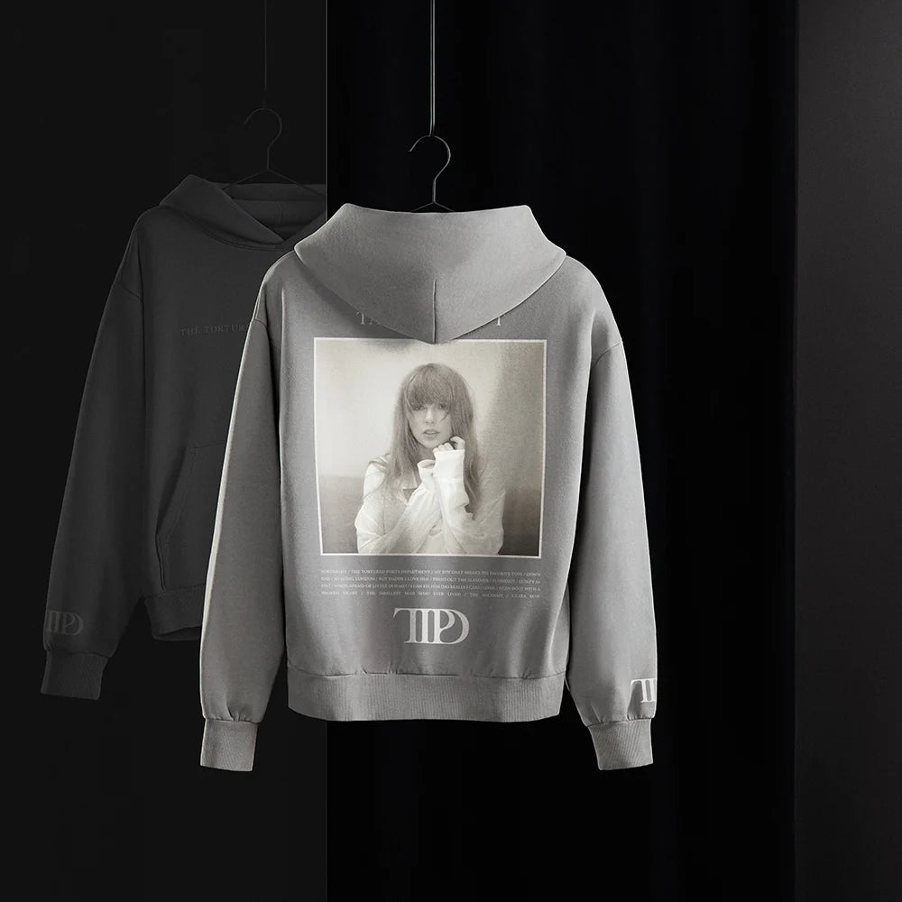 Taylor Swift - The Tortured Poets Department Grey Hoodie