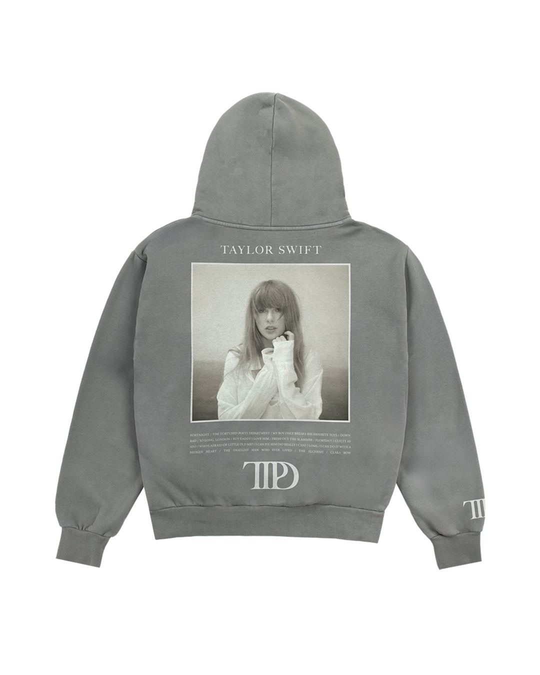 トップス Taylor hoodie knit tops gray The Tortured Poets Department Grey Hoodie – Taylor Swift UK Store
