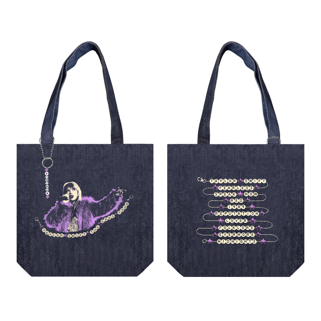 Taylor Swift The Eras Tour 2023 Black Tote Bag Limited Edition New Atl Taylor Swift The Eras Tour 2023 Black Tote Bag Limited Edition New Atl