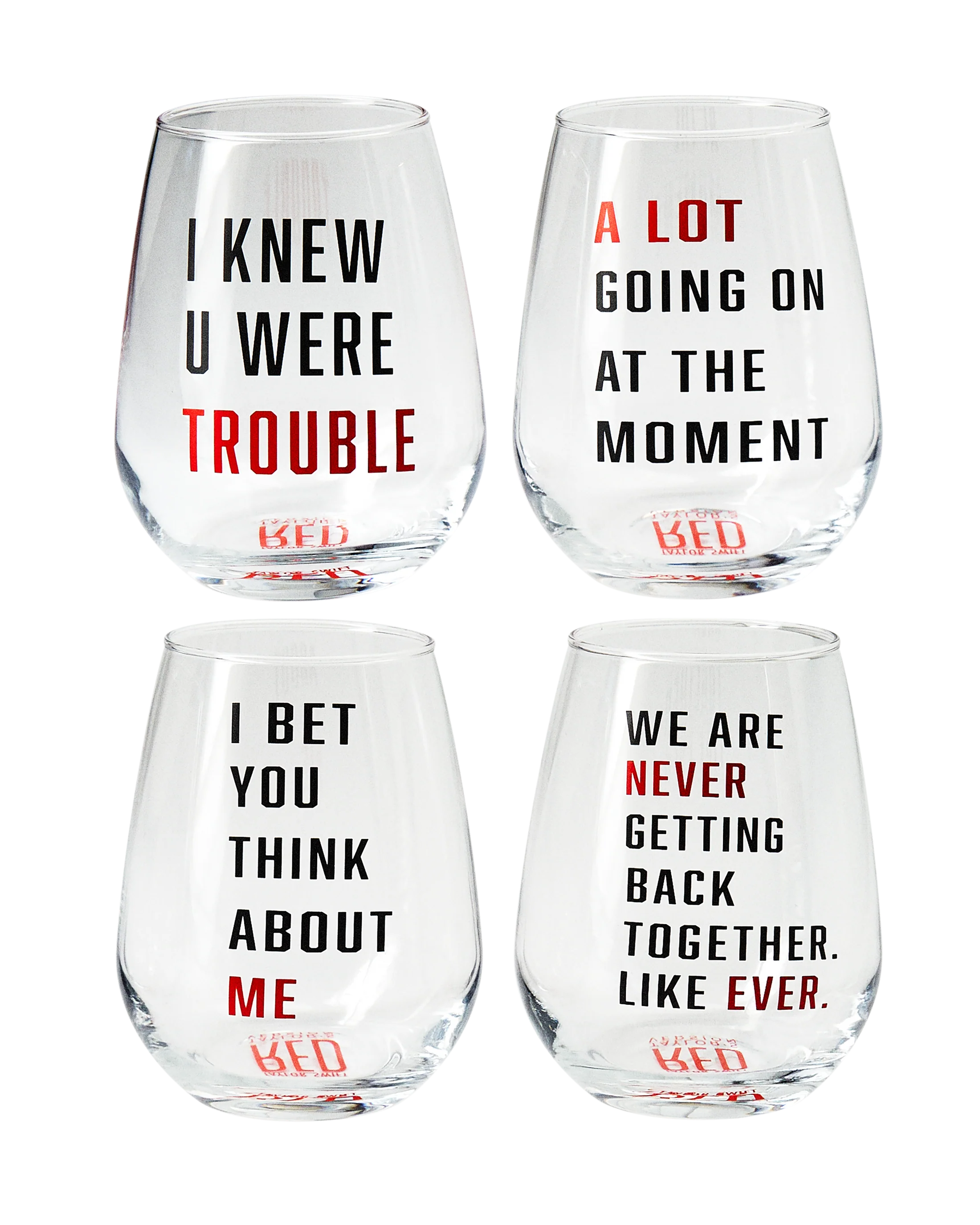 Taylor Swift - Red (Taylor's Version) Glass Set