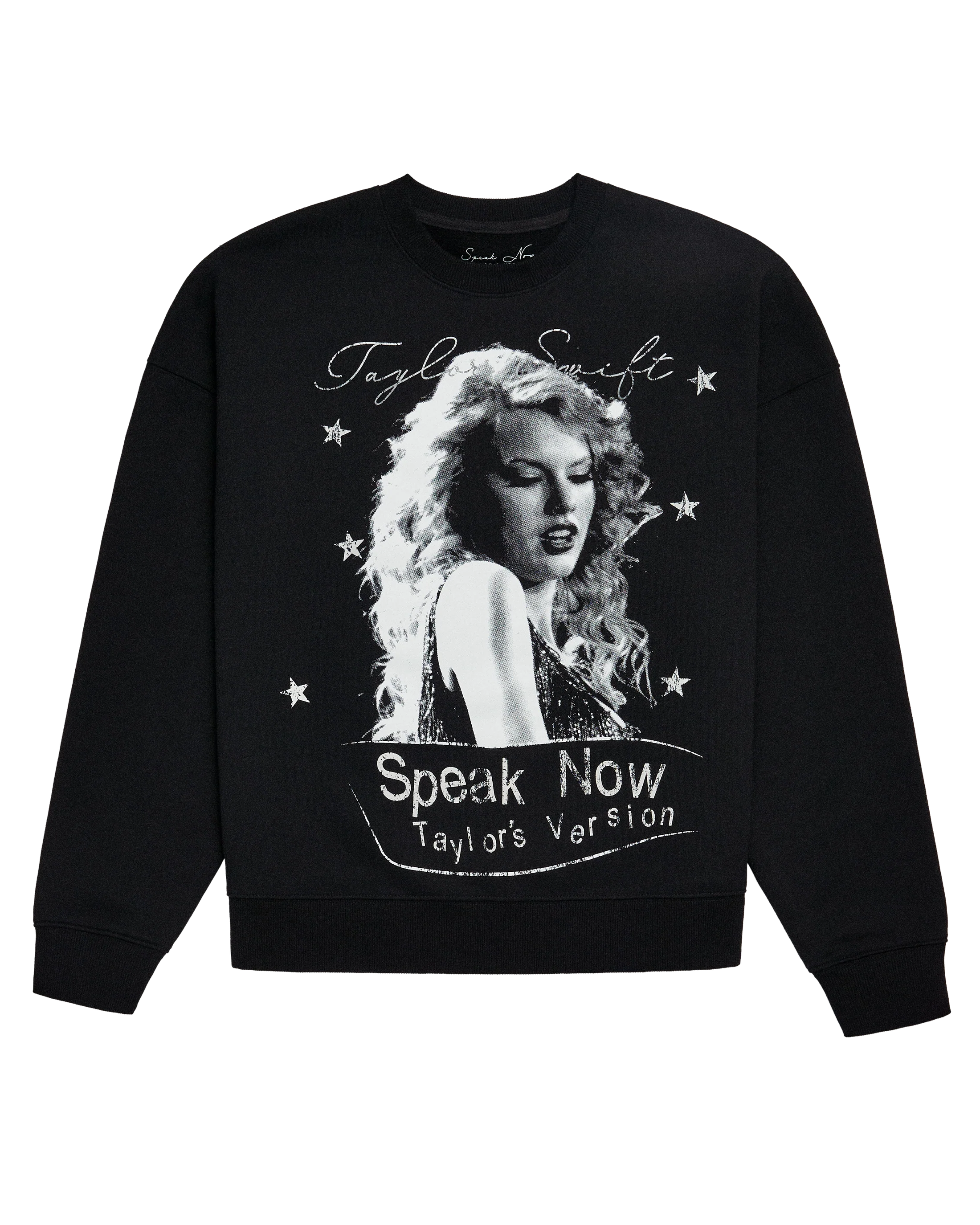 Taylor Swift - Speak Now (Taylor's Version) Black Crewneck Sweatshirt