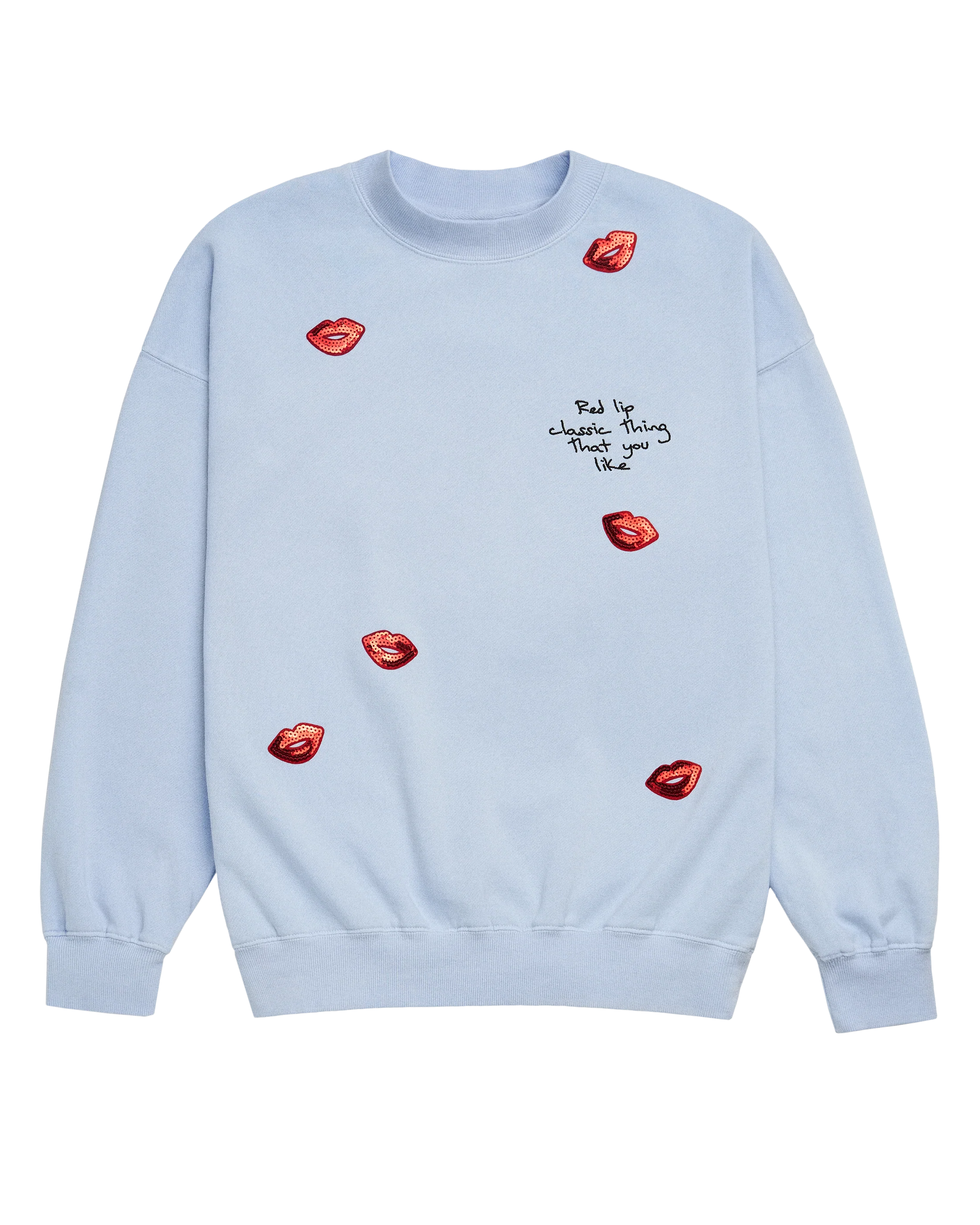Taylor Swift - Sequin Red Lip Classic Thing That You Like Crewneck Sweatshirt