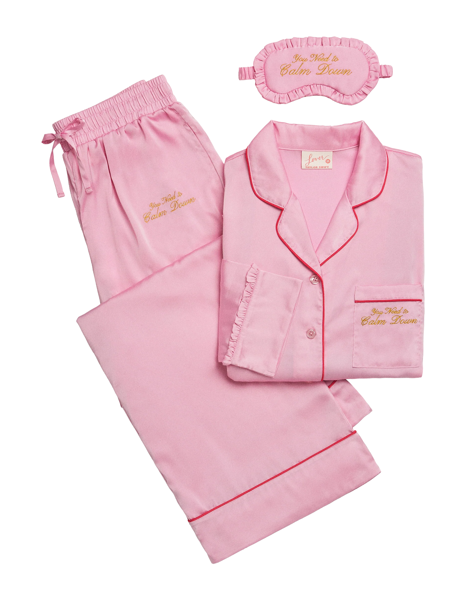 Taylor Swift - You Need To Calm Down Pajama Set and Eye Mask