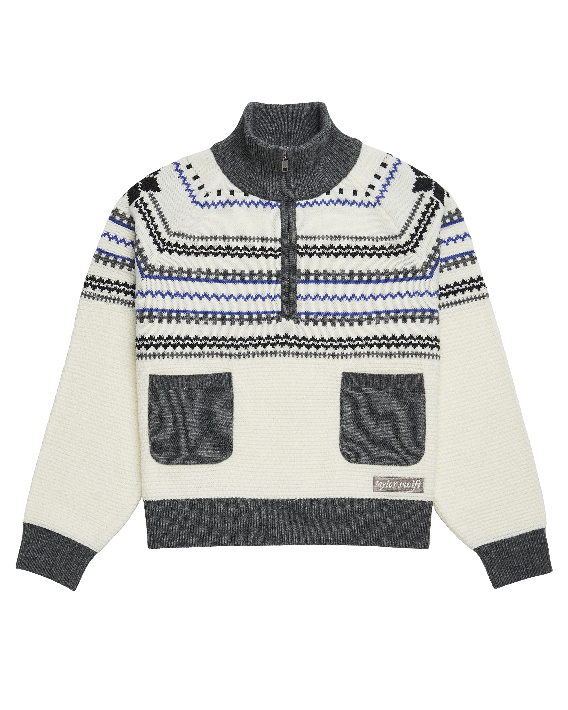 Taylor Swift - Folklore Album Quarter Zip Up Sweater