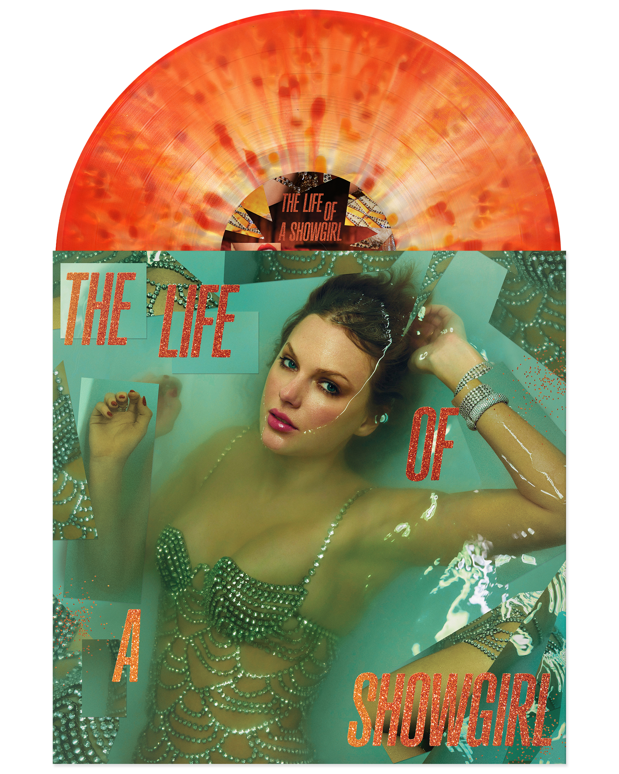 Taylor Swift - The Life of a Showgirl: Lit My Sky Up Orange Metallic Vinyl