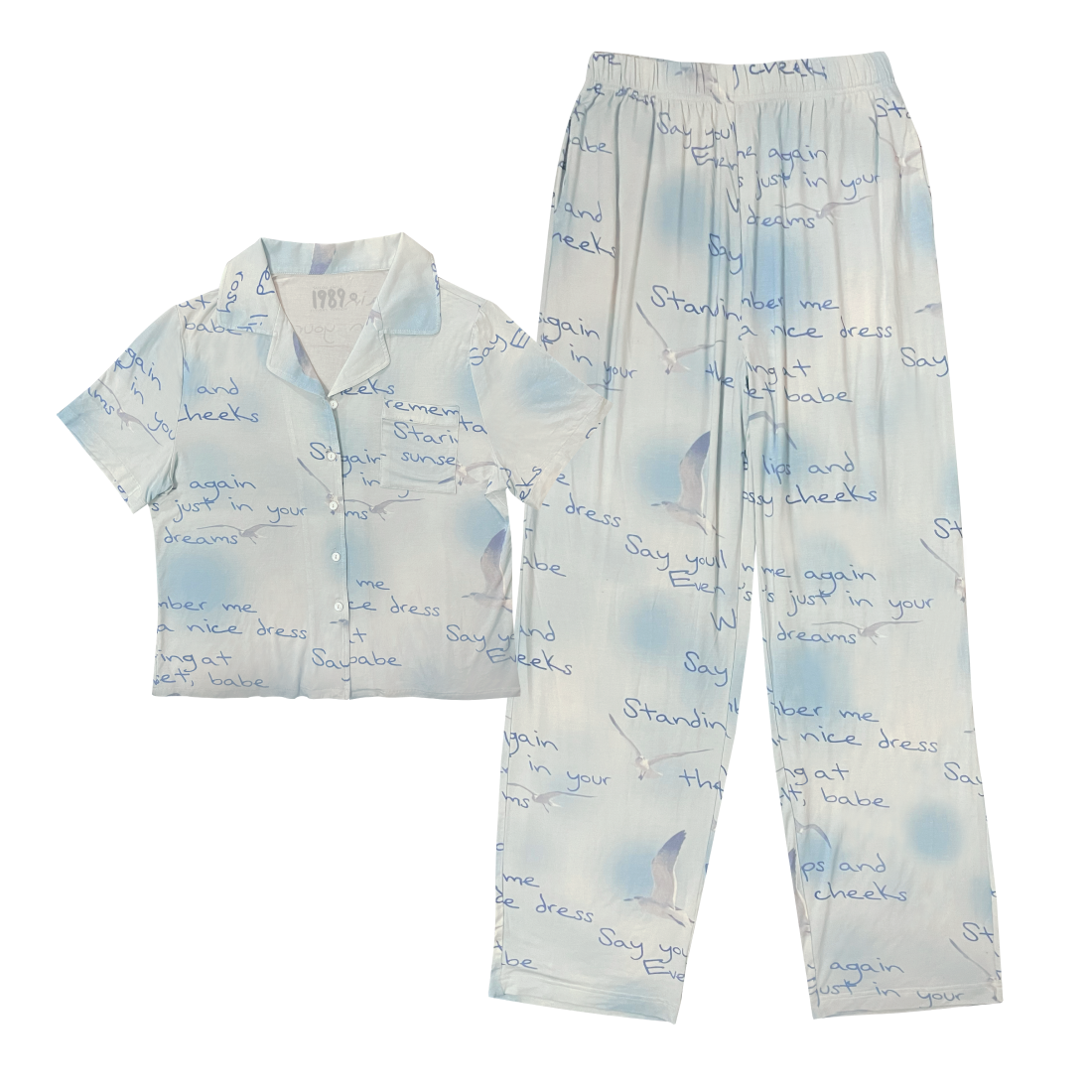 Taylor Swift - Wildest Dreams Blue Pajama Set