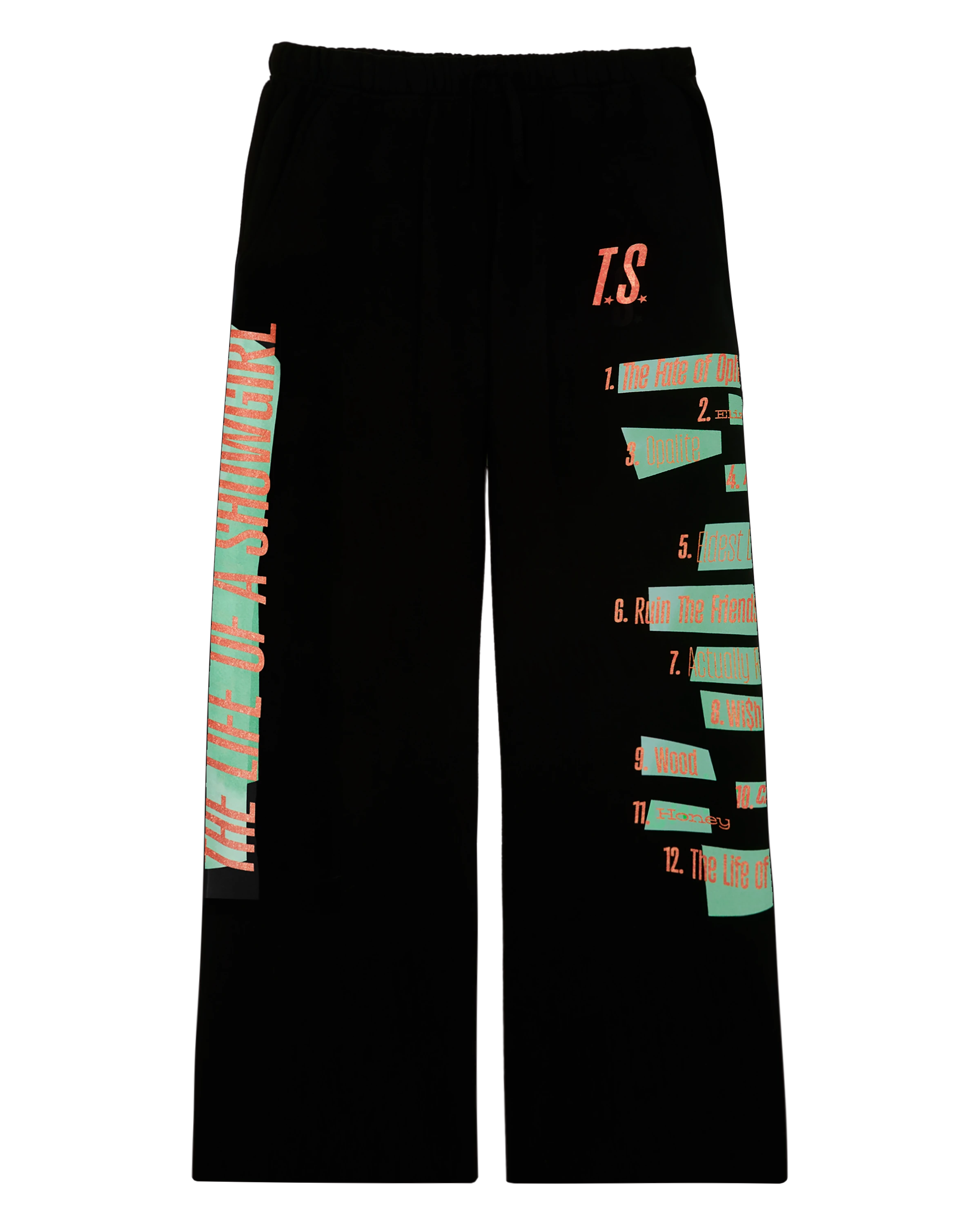 Taylor Swift - The Life of a Showgirl Tracklist Black Sweatpants