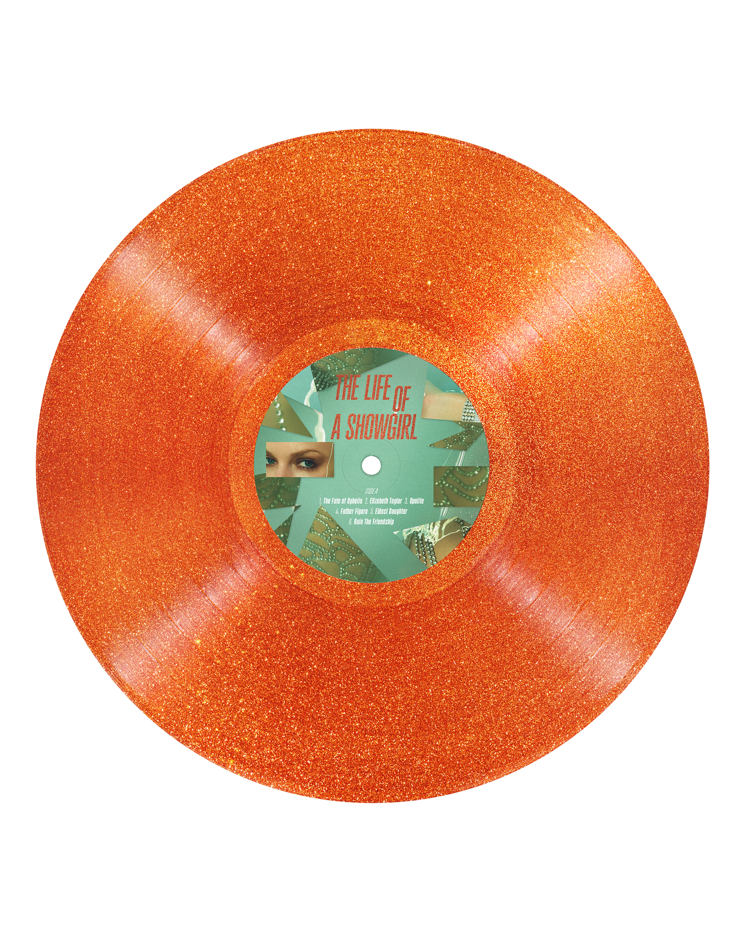 Taylor Swift - The Life of a Showgirl: Sweat and Vanilla Perfume Portofino Orange Glitter Vinyl