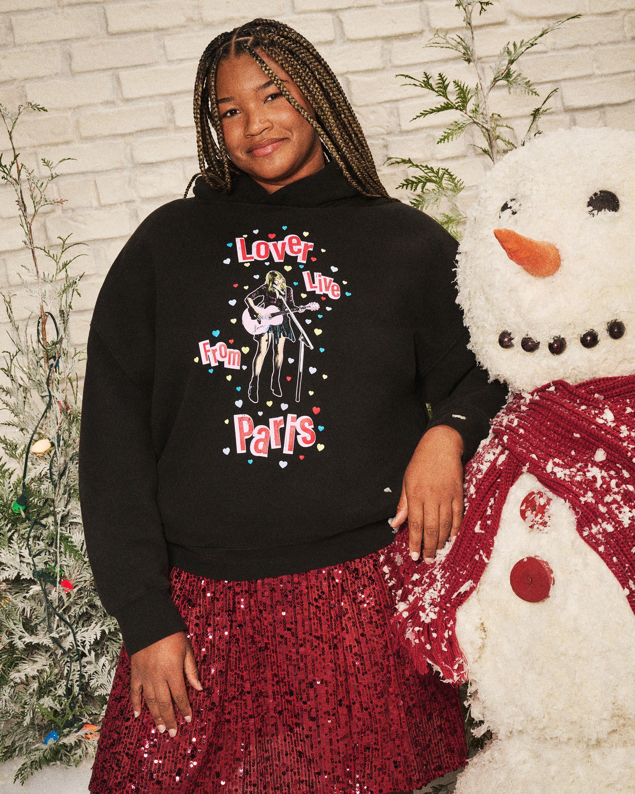 Taylor Swift - Lover Live From Paris Black Hoodie