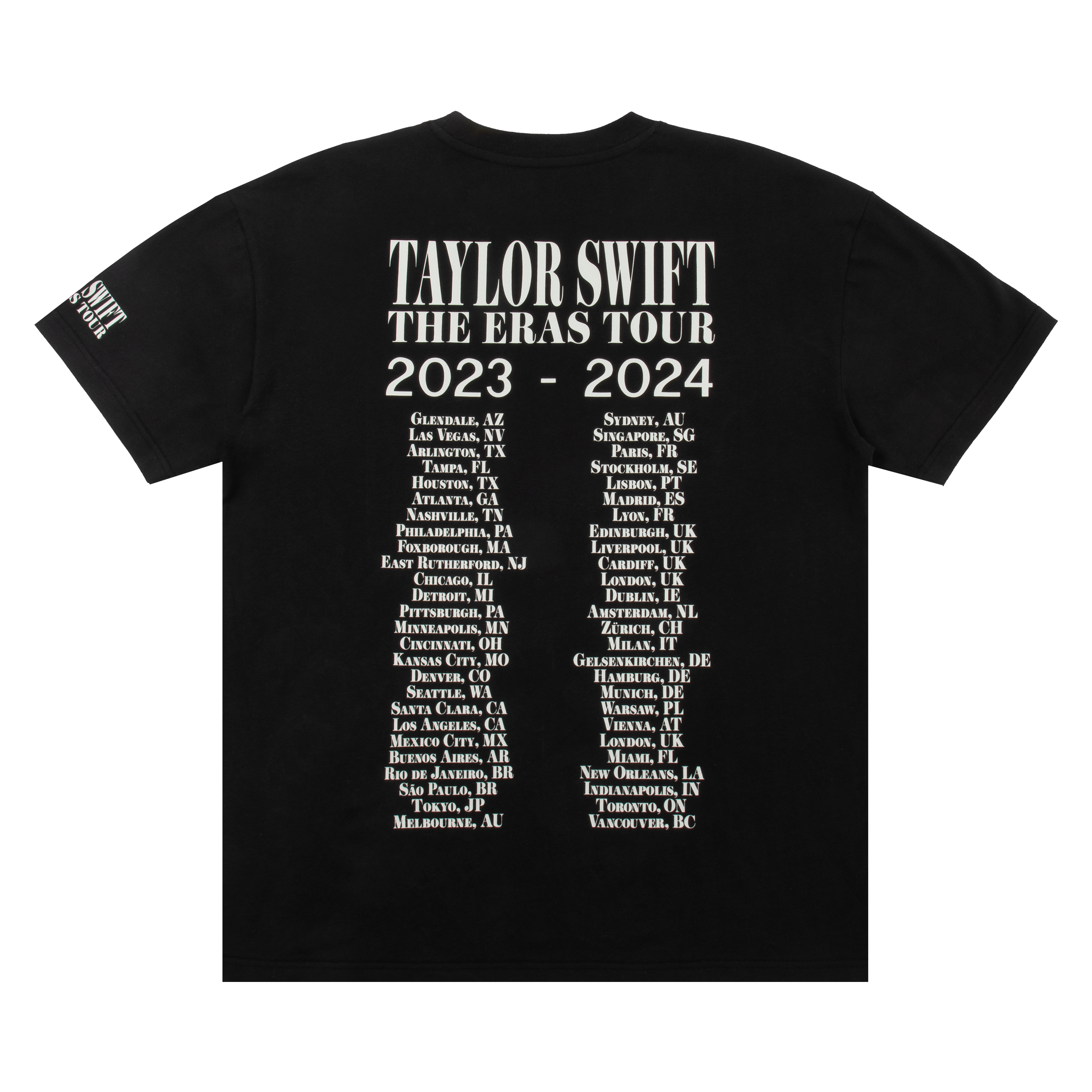 Taylor Swift - Taylor Swift | The Eras Tour II Black T-Shirt