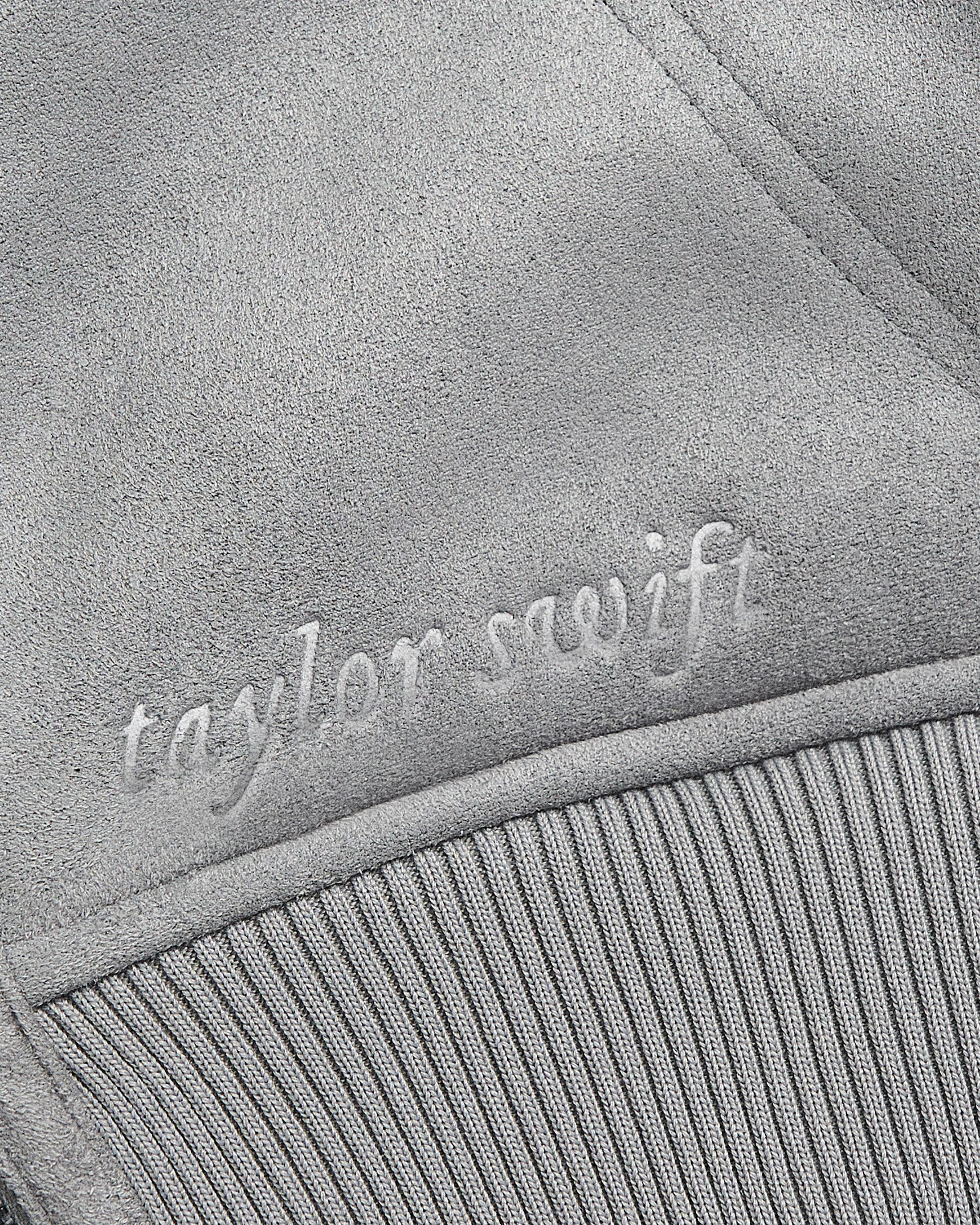 Taylor Swift - Folklore Album Gray Faux Shearling Jacket