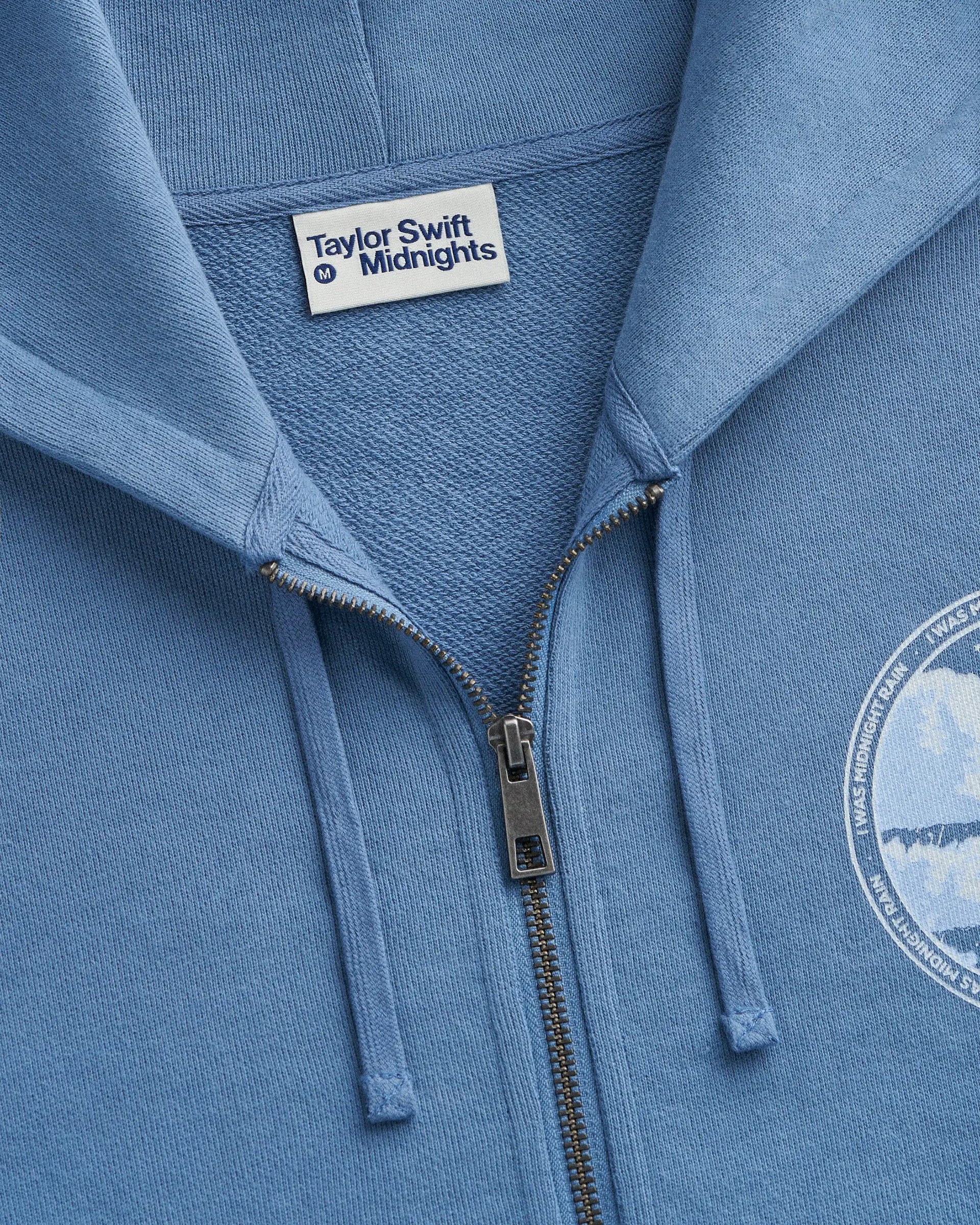 Taylor Swift - I Was Midnight Rain Zip Hoodie