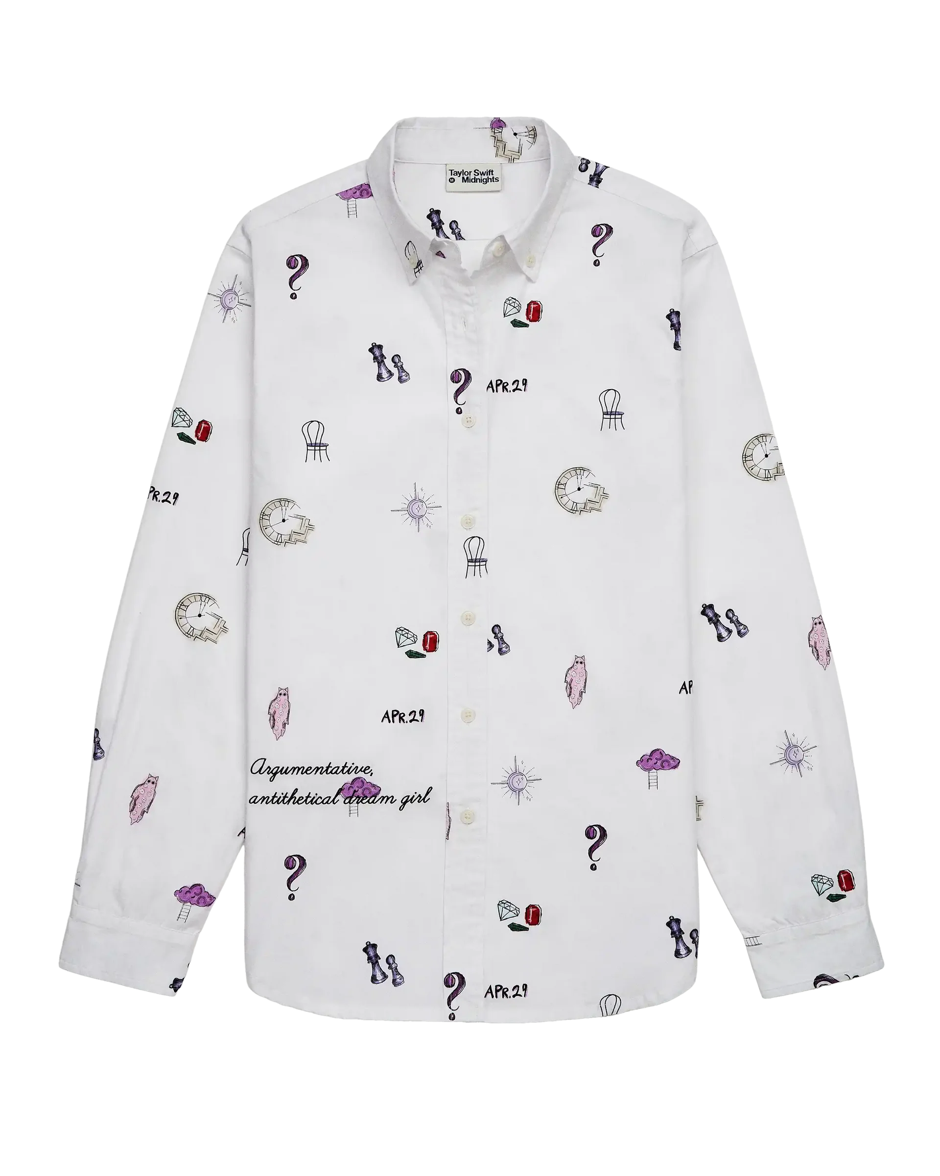 Taylor Swift - Midnights Album Button Down Shirt