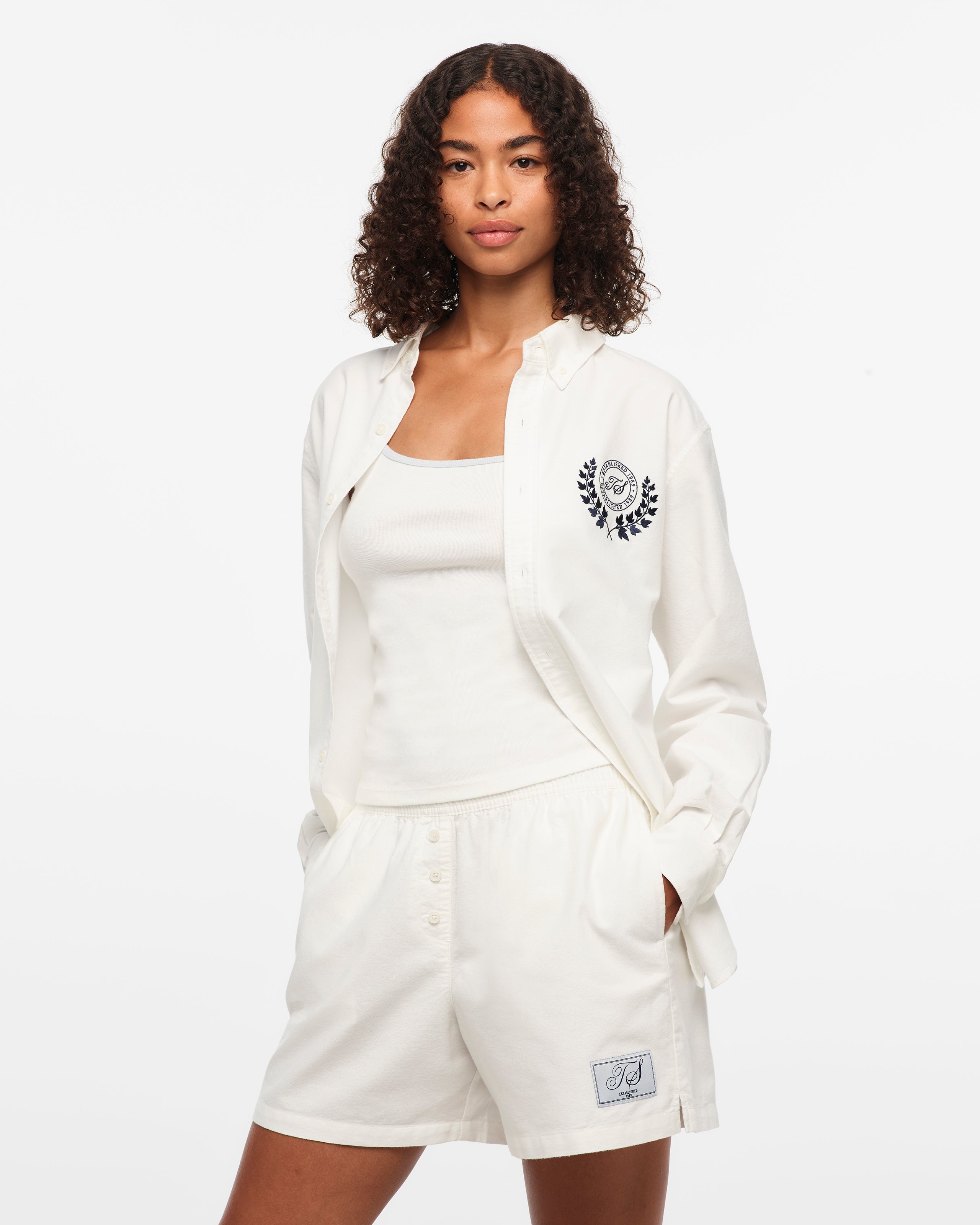 Taylor Swift - TS Crest White Oxford Shirt