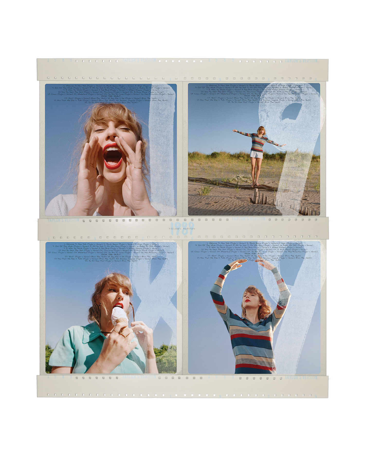 Taylor Swift - 1989 (Taylor's Version) Film Strip Vinyl Display Shelves