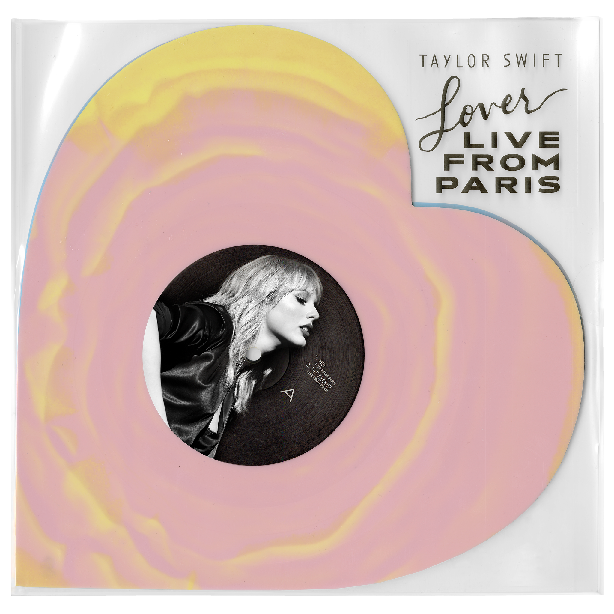 Taylor Swift - Lover (Live From Paris) Heart Shaped Vinyl