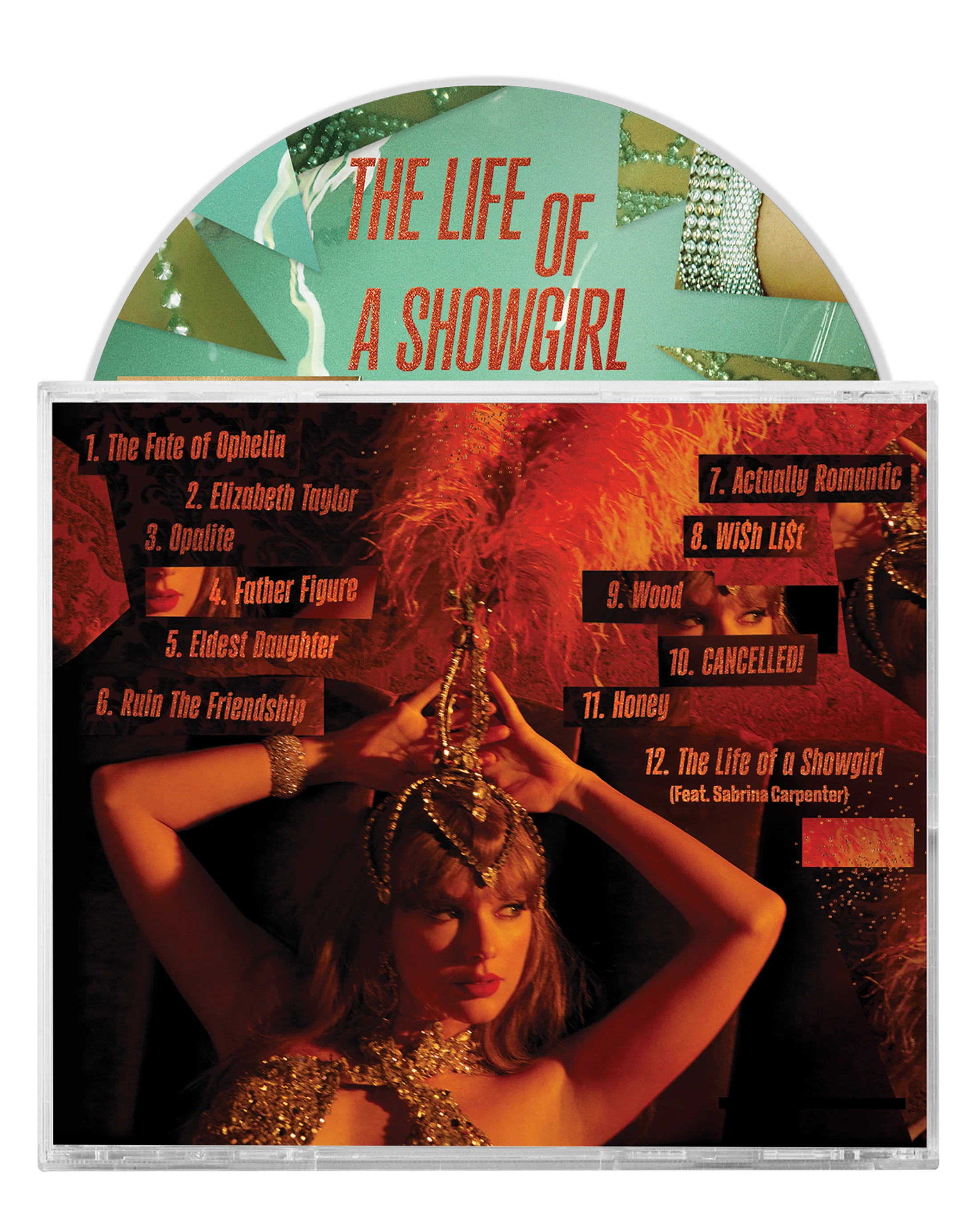 Taylor Swift - The Life of a Showgirl: Sweat and Vanilla Perfume CD with Poster
