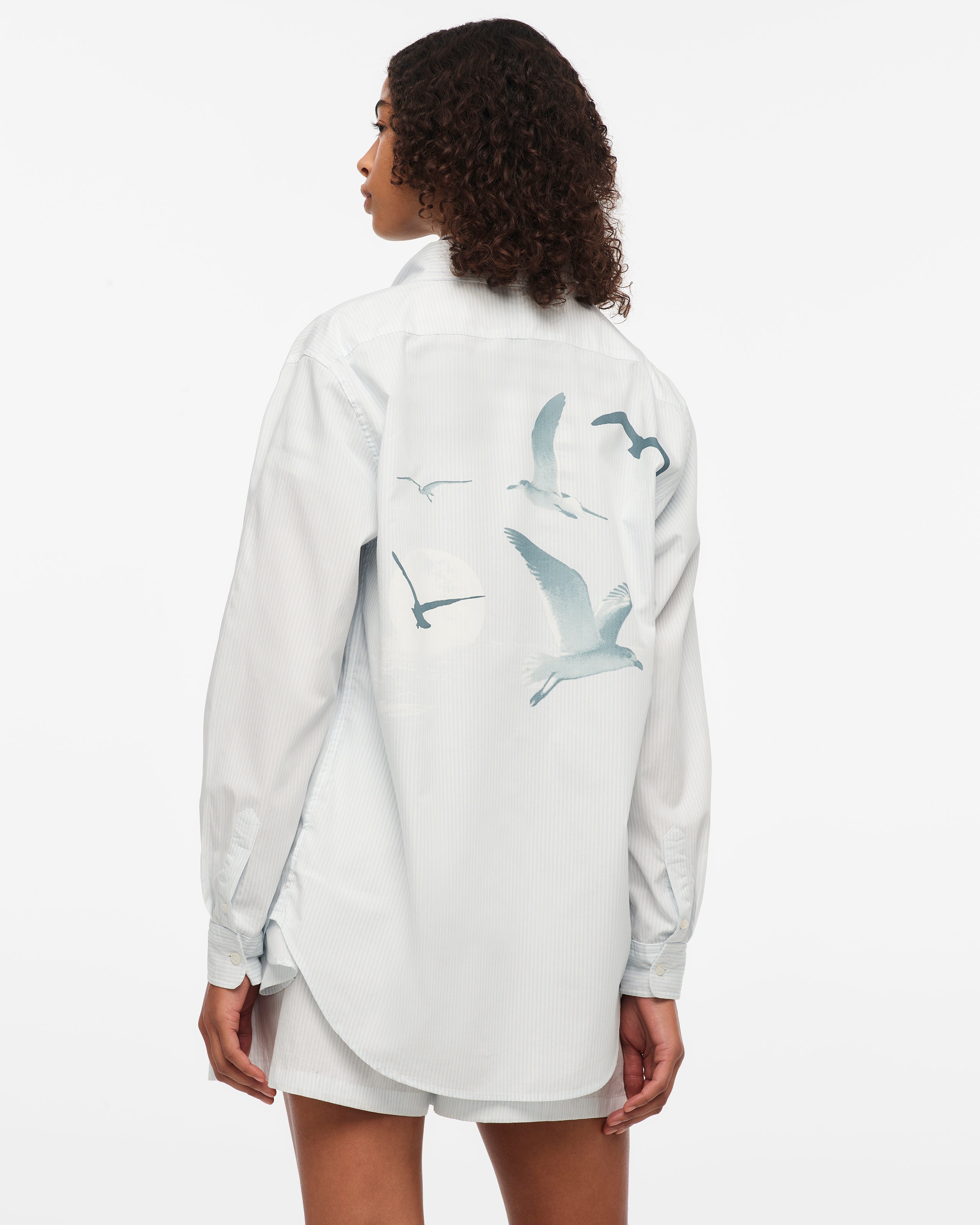 Taylor Swift - 1989 (Taylor’s Version) Seagull Blue Stripe Poplin Shirt