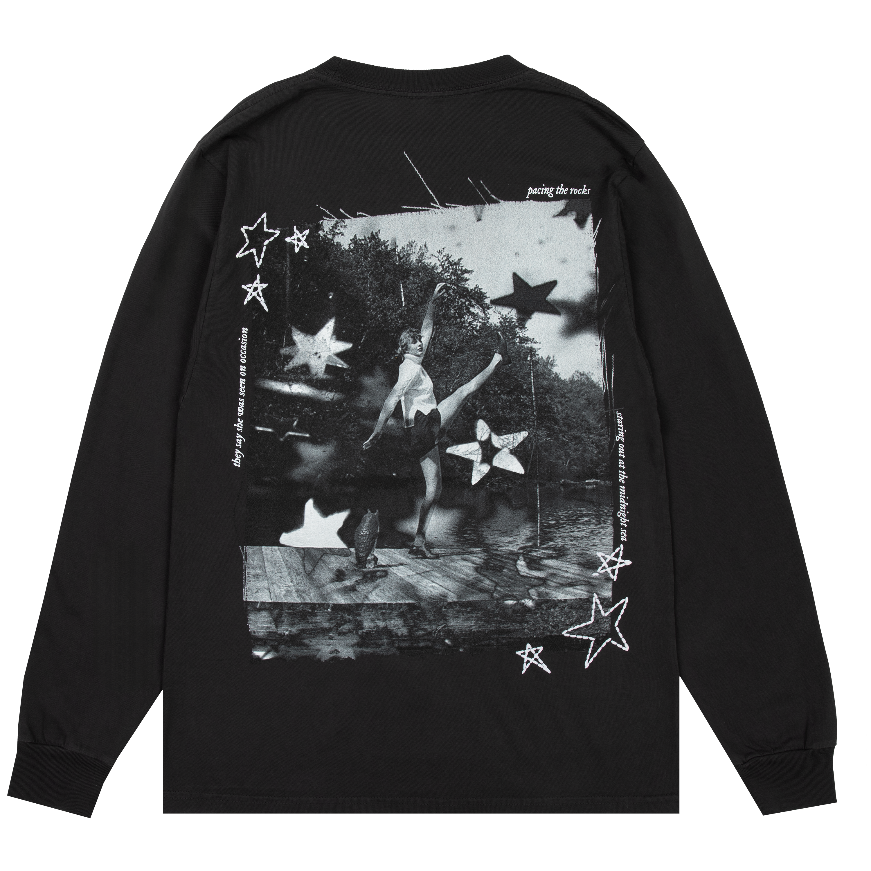 Taylor Swift - Folklore Album Pacing The Rocks Longsleeve T-Shirt