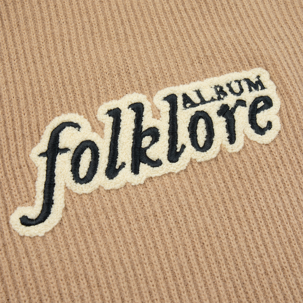 Taylor Swift - folklore Album Chenille Patch Crewneck Sweater