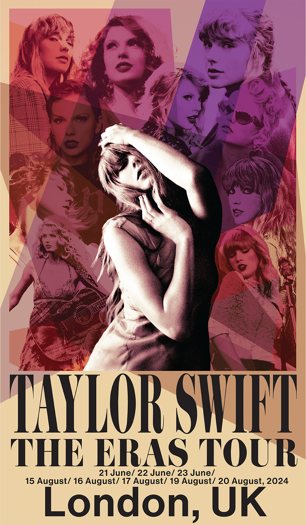 Taylor Swift - Taylor Swift The Eras Tour London, UK Poster