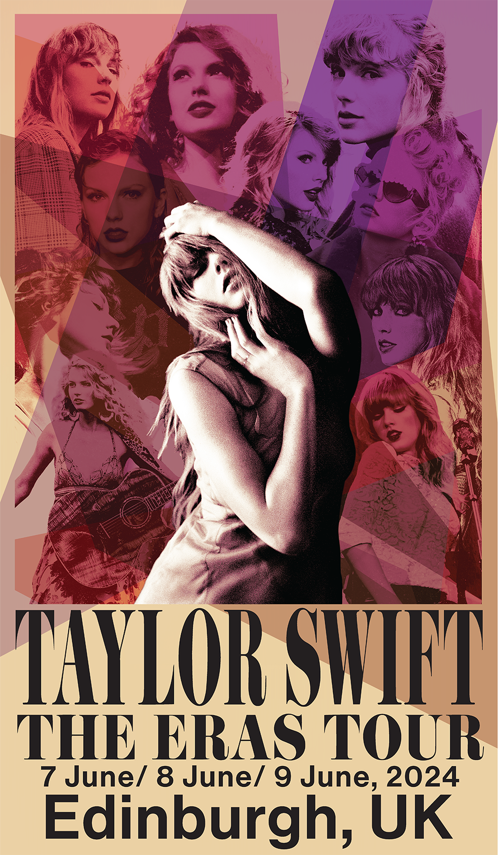 Taylor Swift - Taylor Swift The Eras Tour Edinburgh, UK Poster