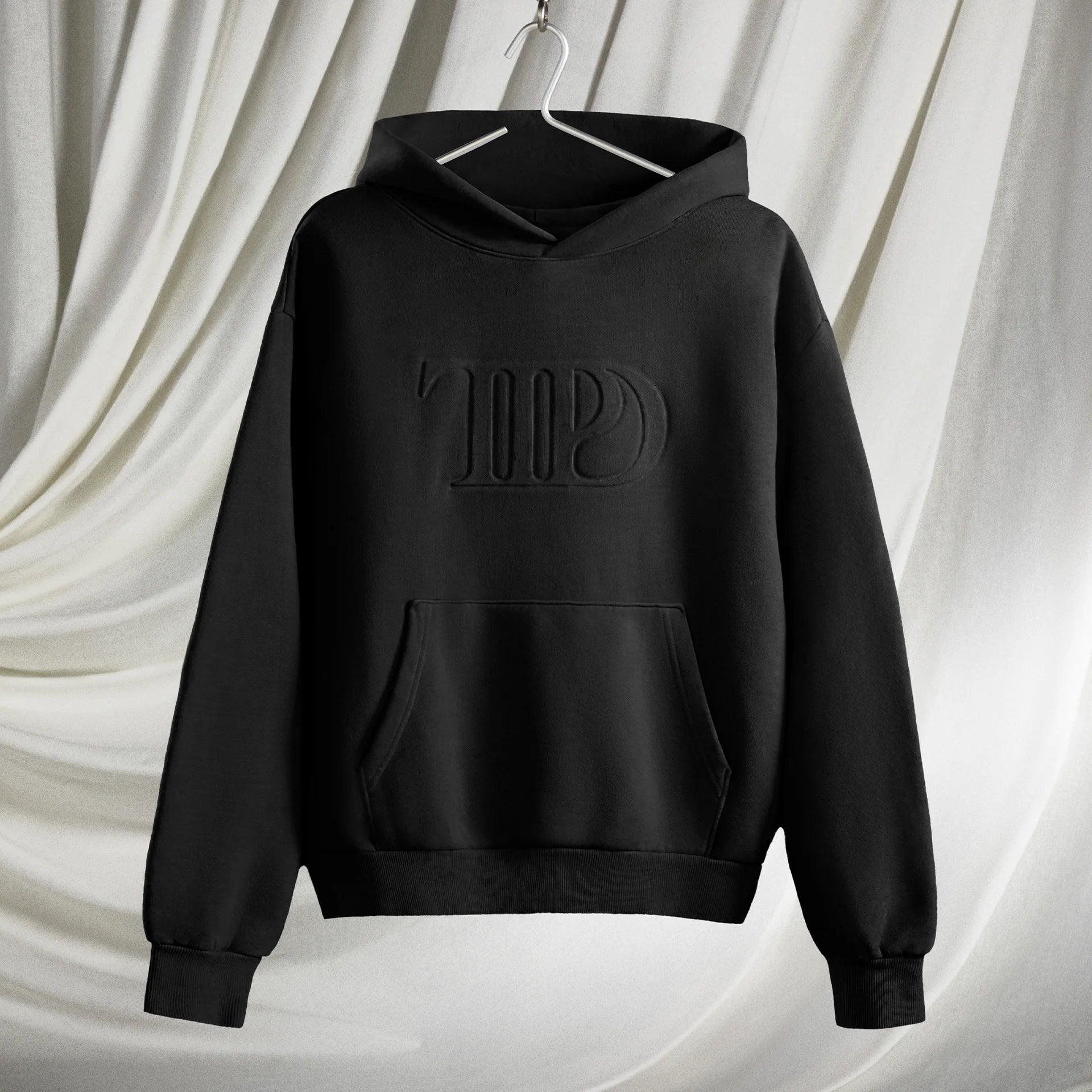 Taylor Swift - TTPD Black Embossed Hoodie