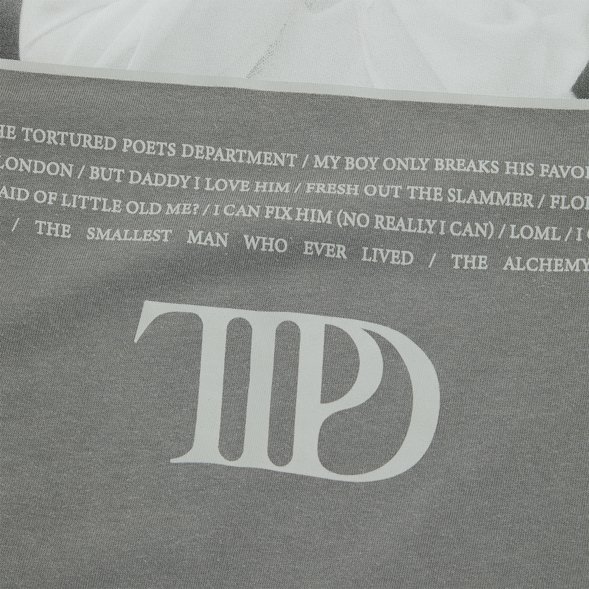 Taylor Swift - The Tortured Poets Department Grey Photo Long Sleeve T-Shirt