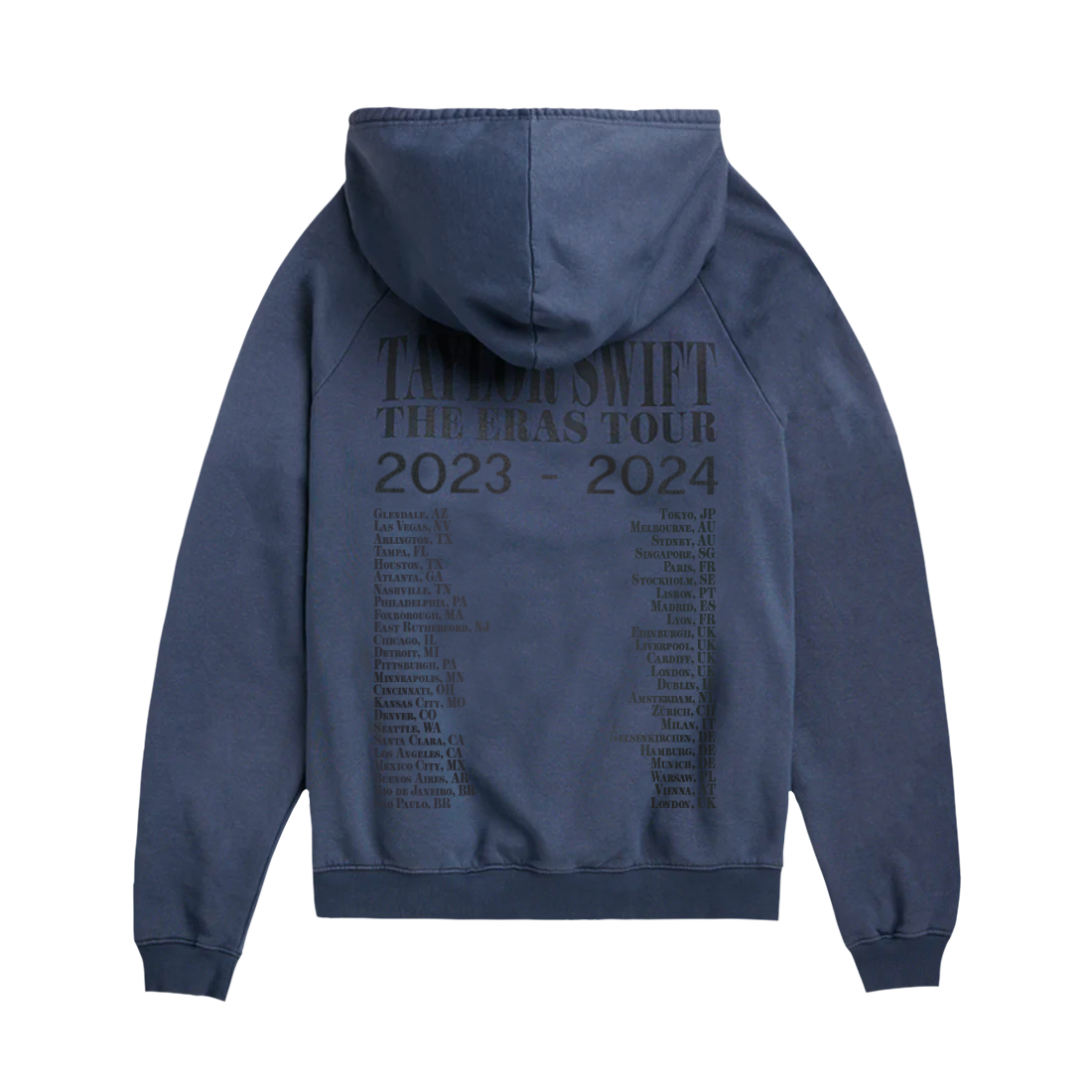 Taylor Swift - Taylor Swift The Eras Tour Washed Blue Grey Hoodie