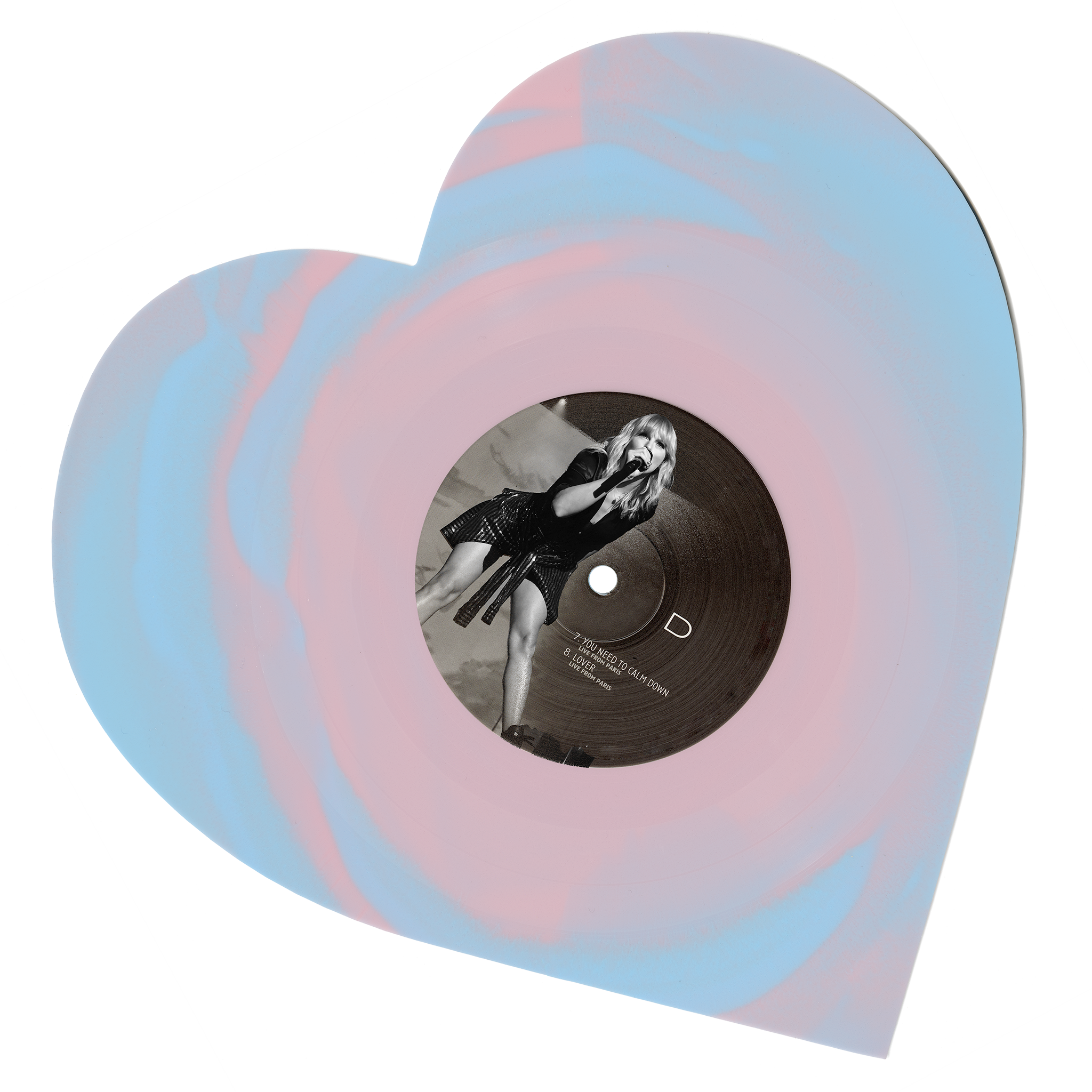 Taylor Swift - Lover (Live From Paris) Heart Shaped Vinyl