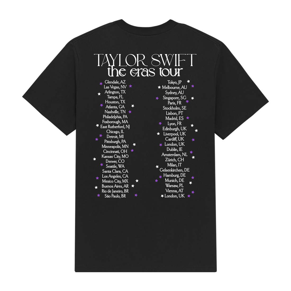 Taylor Swift - Taylor Swift The Eras Tour Live Photo Stars T-Shirt