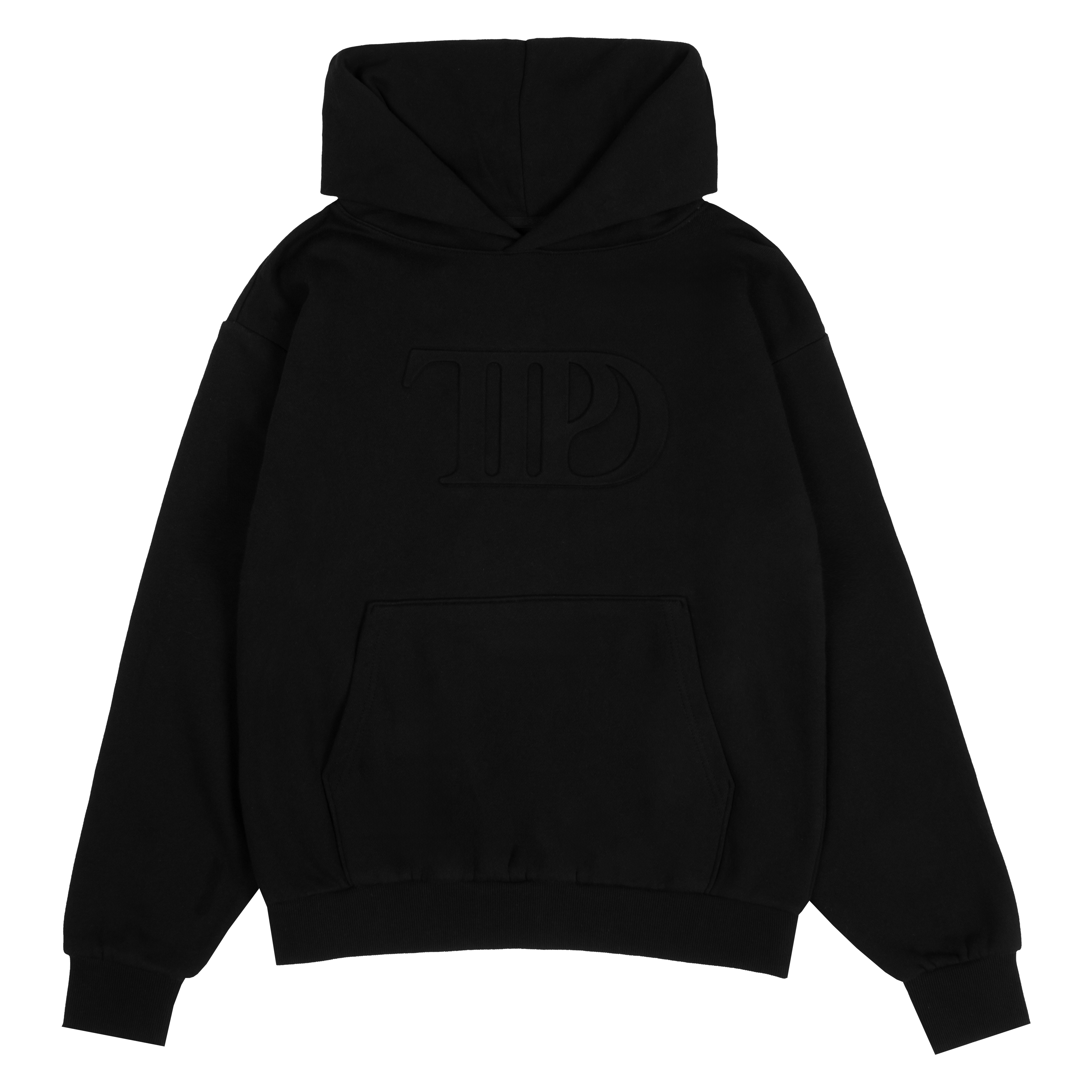 Taylor Swift - TTPD Spotify Fans First Black Embossed Hoodie