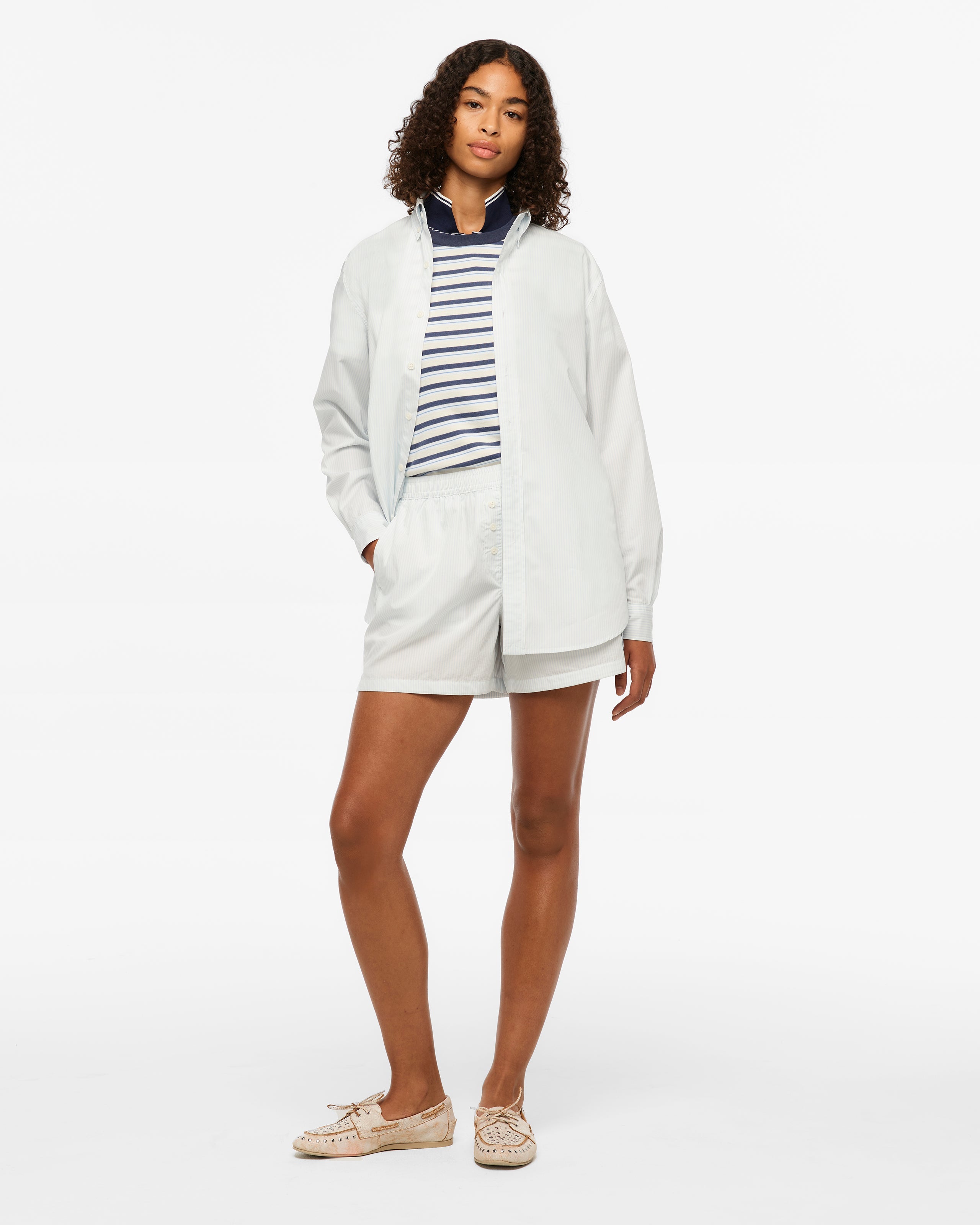 Taylor Swift - 1989 (Taylor’s Version) Blue Stripe Poplin Shorts