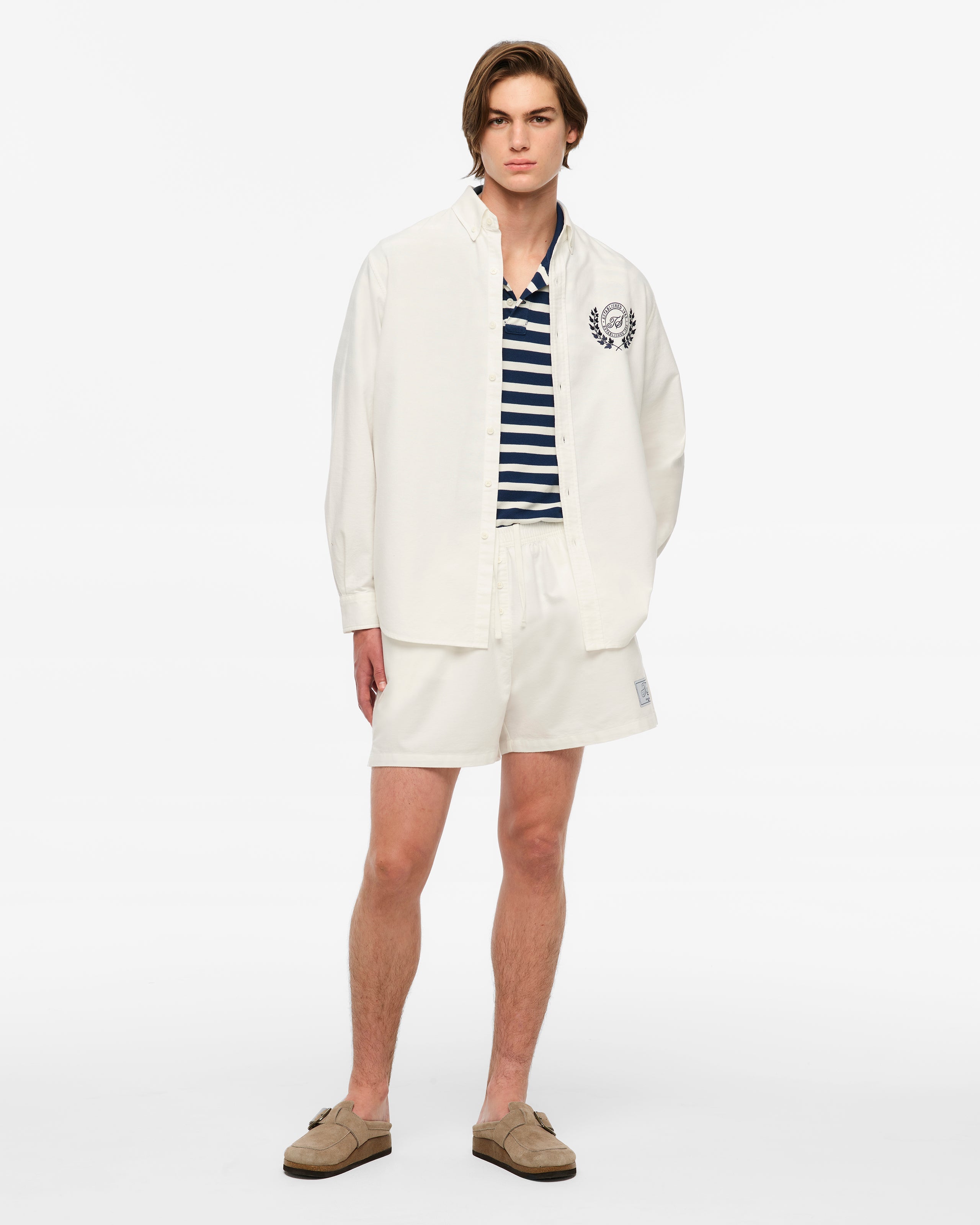 Taylor Swift - TS Crest White Oxford Shorts