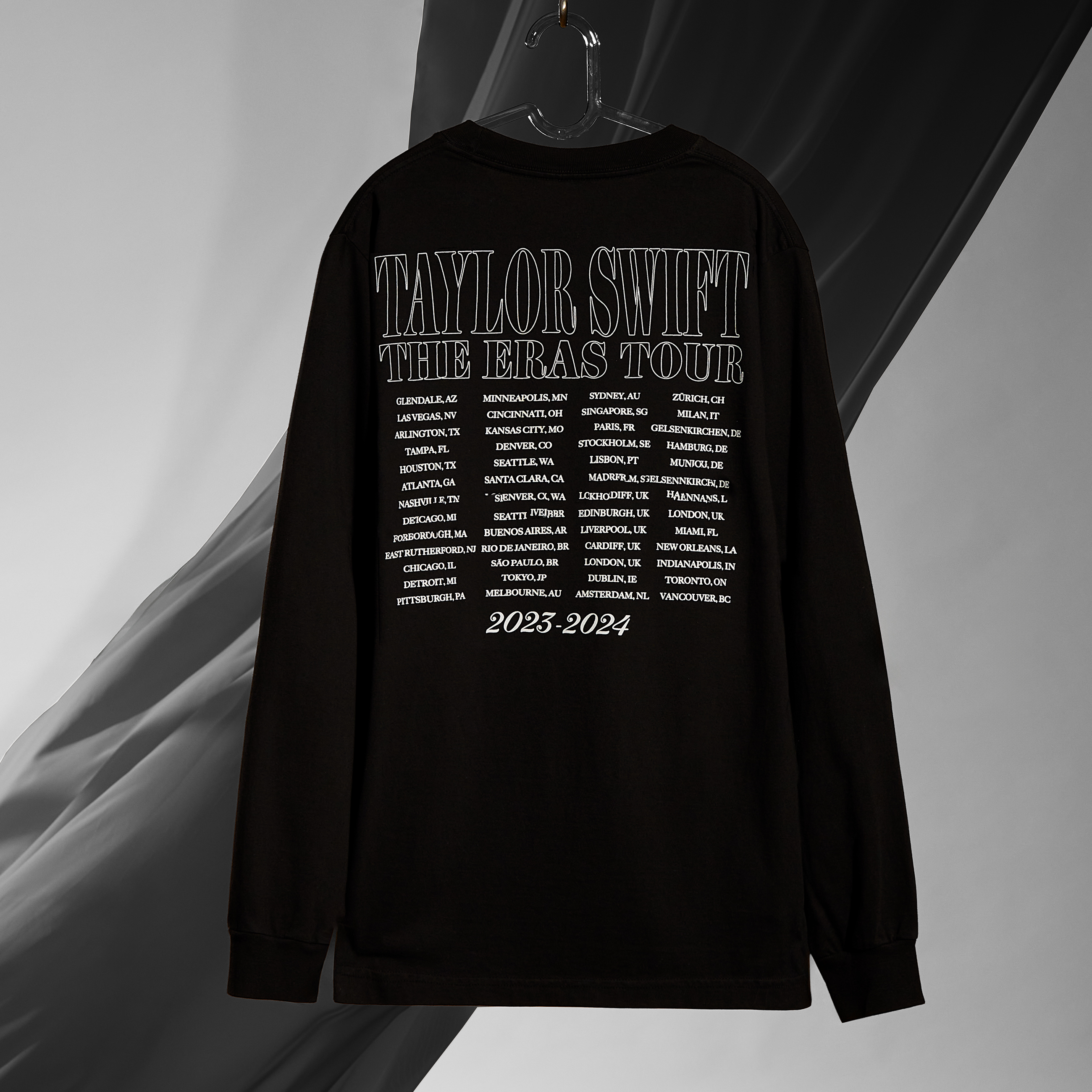 Taylor Swift - Taylor Swift | The Eras Tour TTPD Live Photo Long Sleeve Oversized T-Shirt