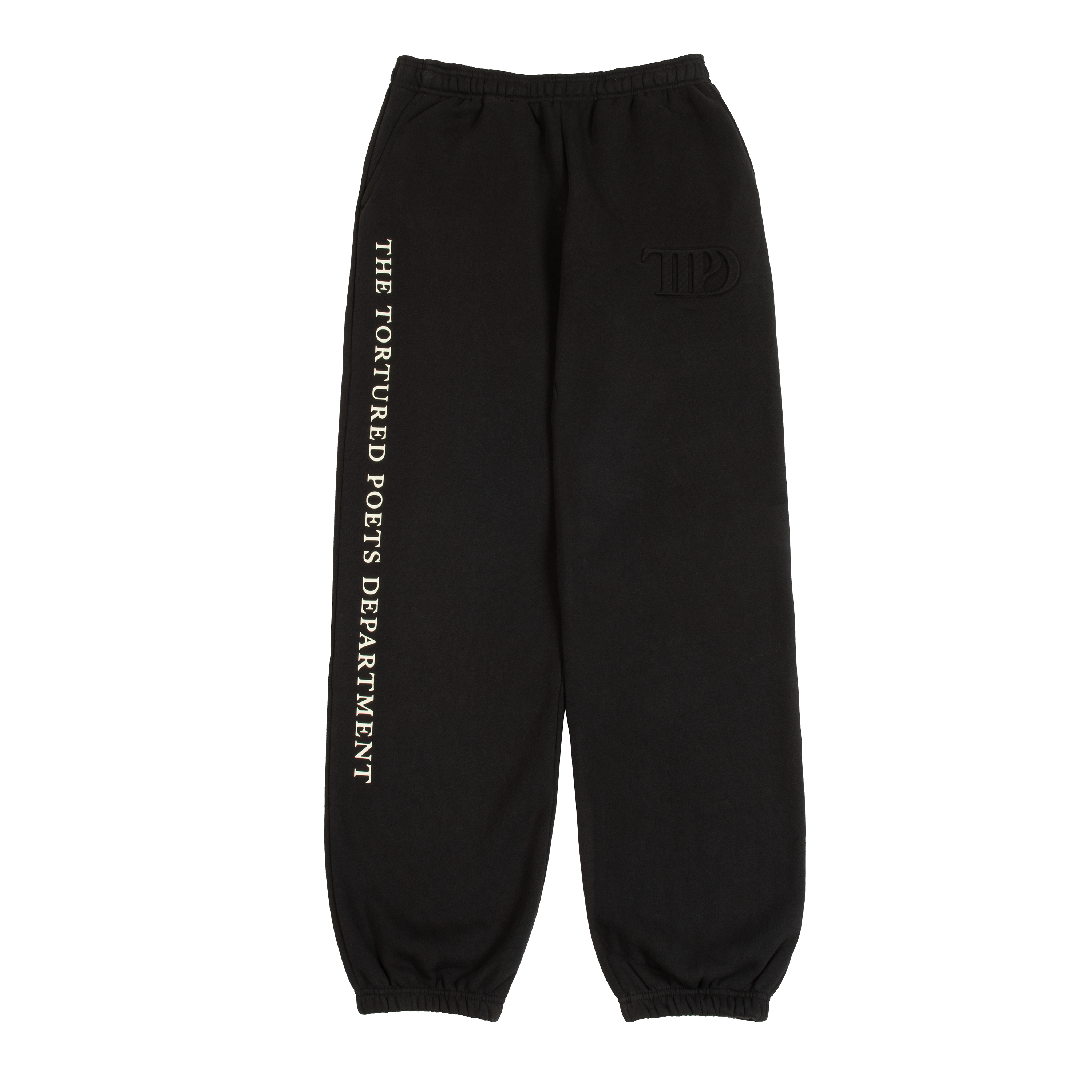 Taylor Swift - TTPD Spotify Fans First Black Embossed Sweatpants